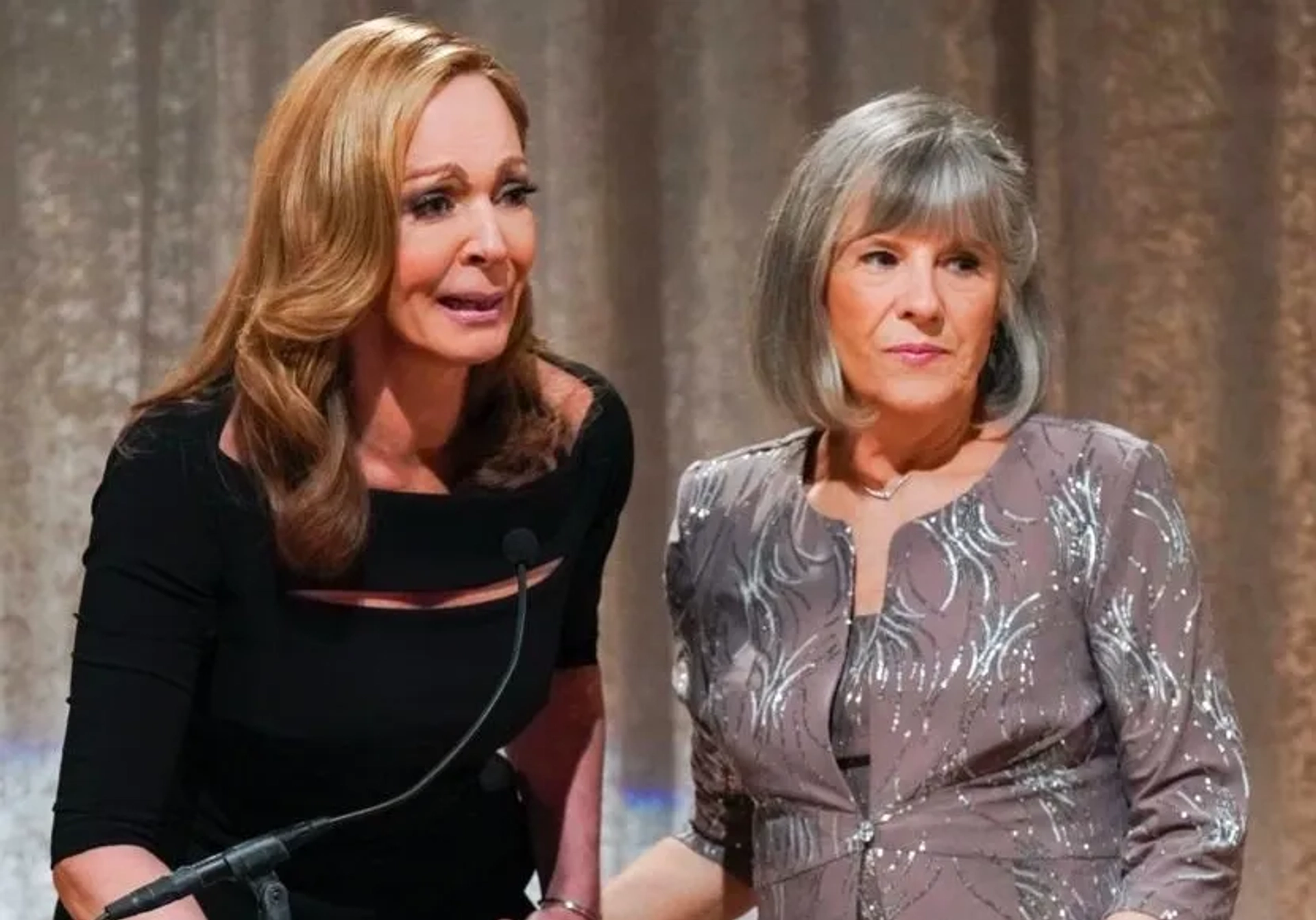 Allison Janney and Mimi Kennedy in Mom: A Community Hero and a Wide Turn (2021)