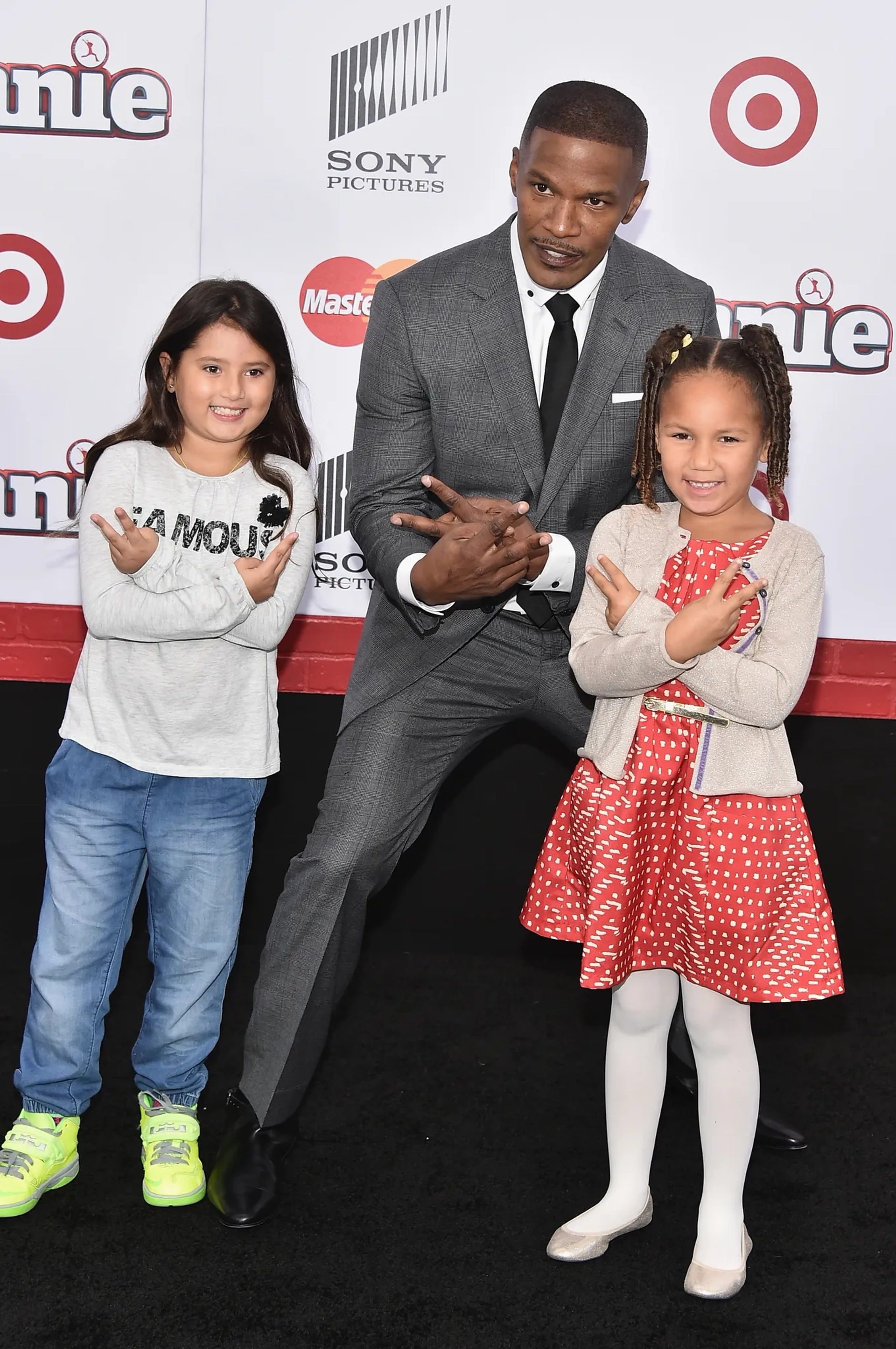 Jamie Foxx at an event for Annie (2014)