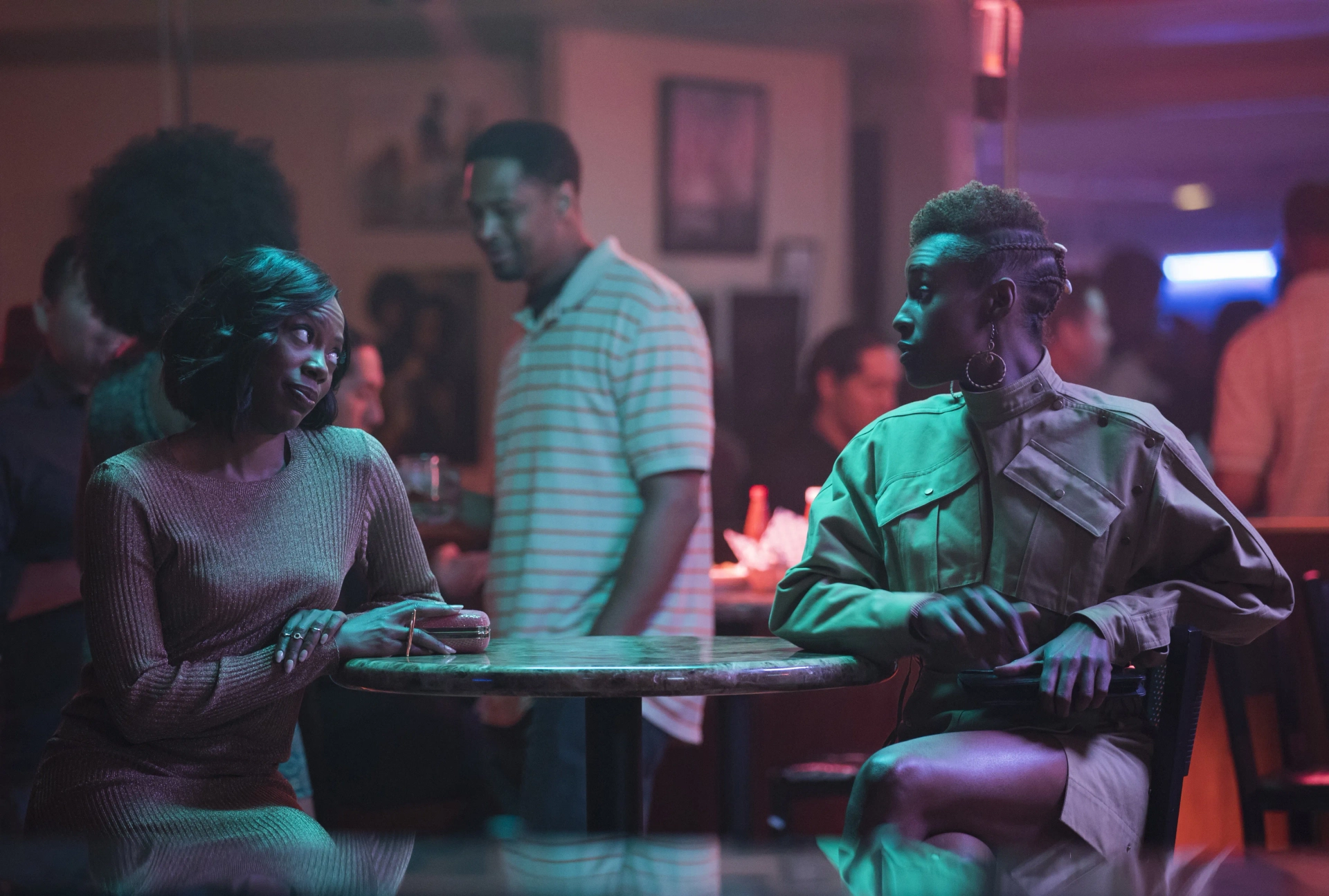 Yvonne Orji and Issa Rae in Insecure (2016)