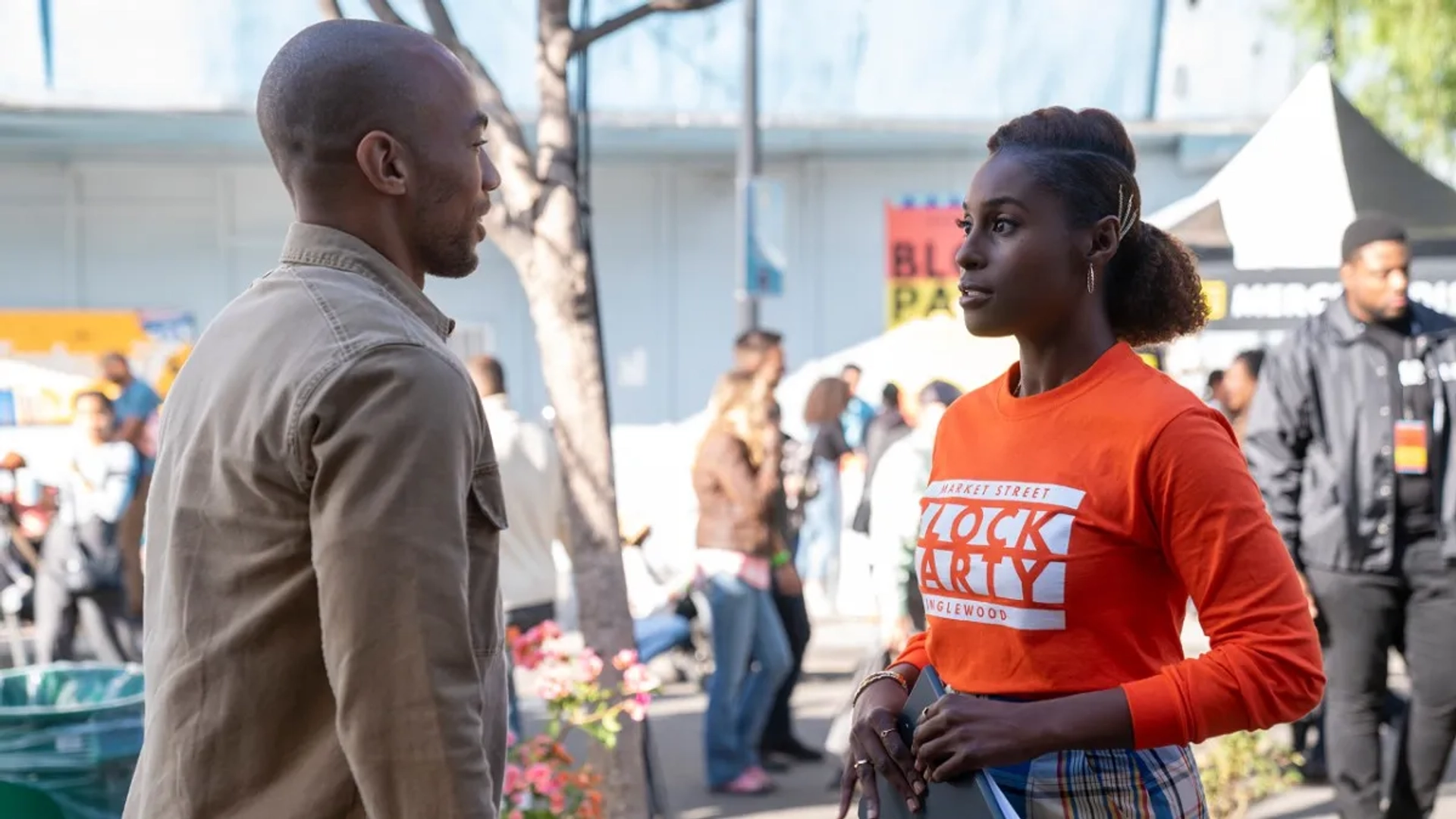 Kendrick Sampson and Issa Rae in Insecure (2016)