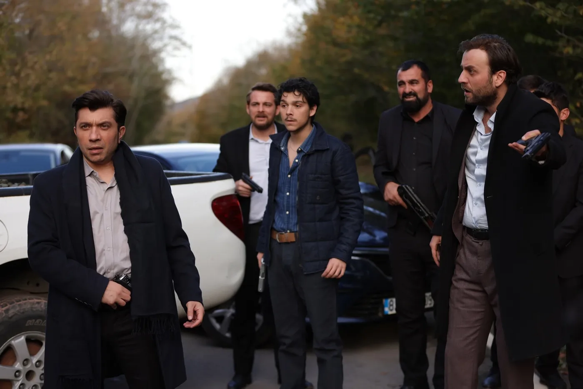 Nezir Çinarli, Taha Bora Elkoca, and Özgür Emre Yildirim in Boundless Love (2023)