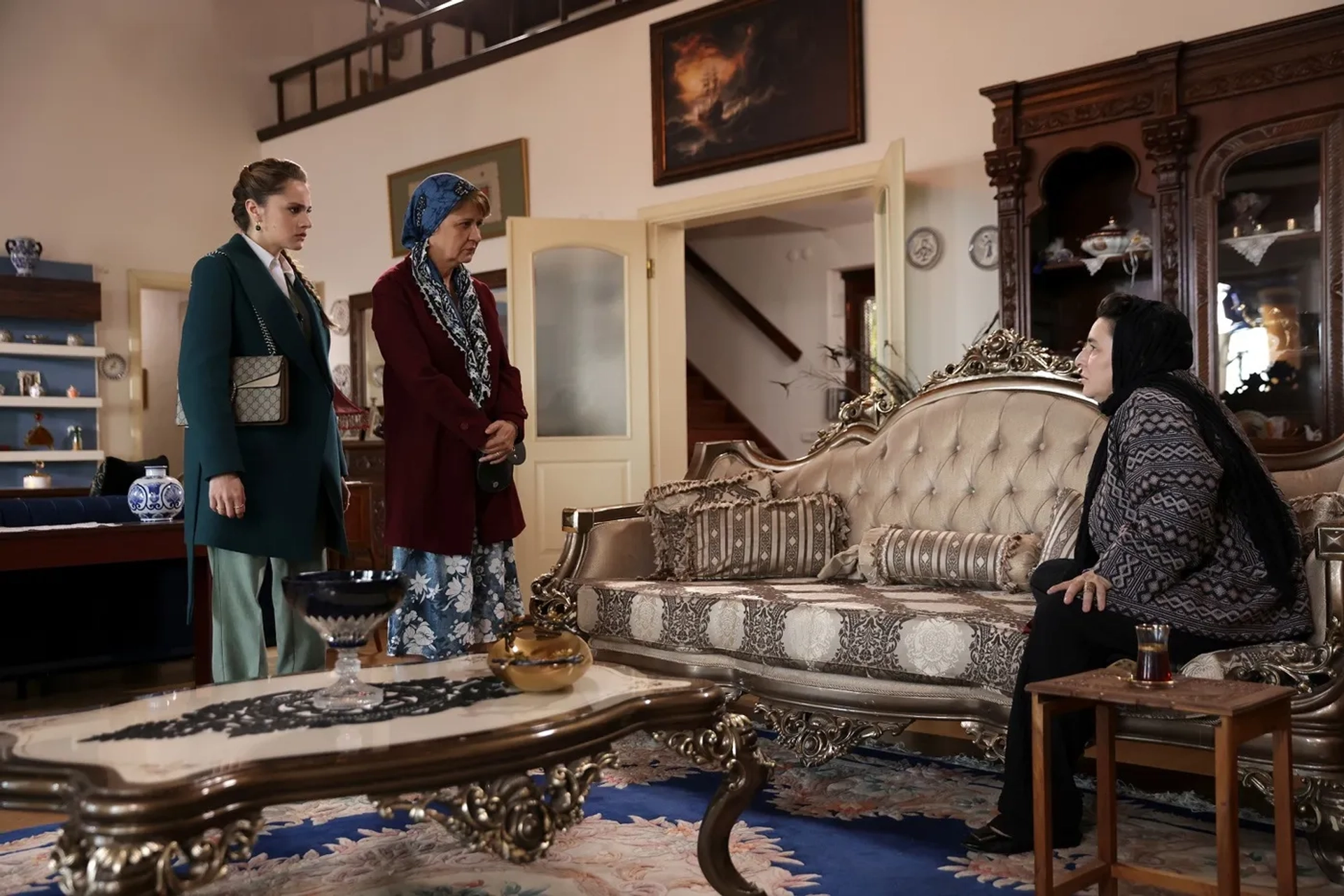 Hülya Gülsen, Esra Dermancioglu, and Miray Daner in Boundless Love (2023)