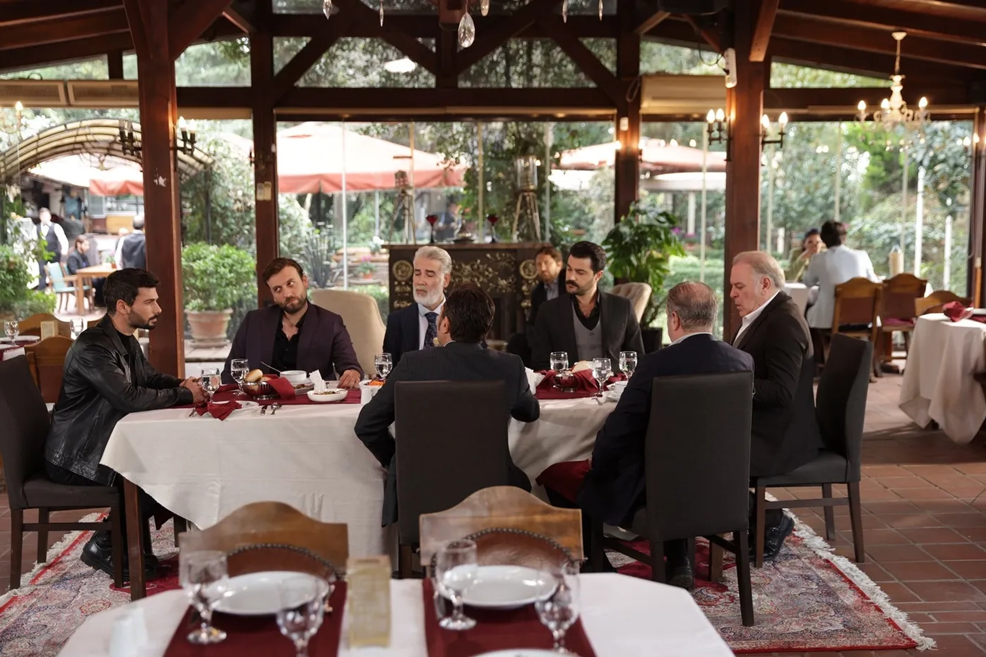 Burak Sergen, Nezir Çinarli, Deniz Can Aktas, Haydar Sisman, and Burak Sevinç in Boundless Love (2023)