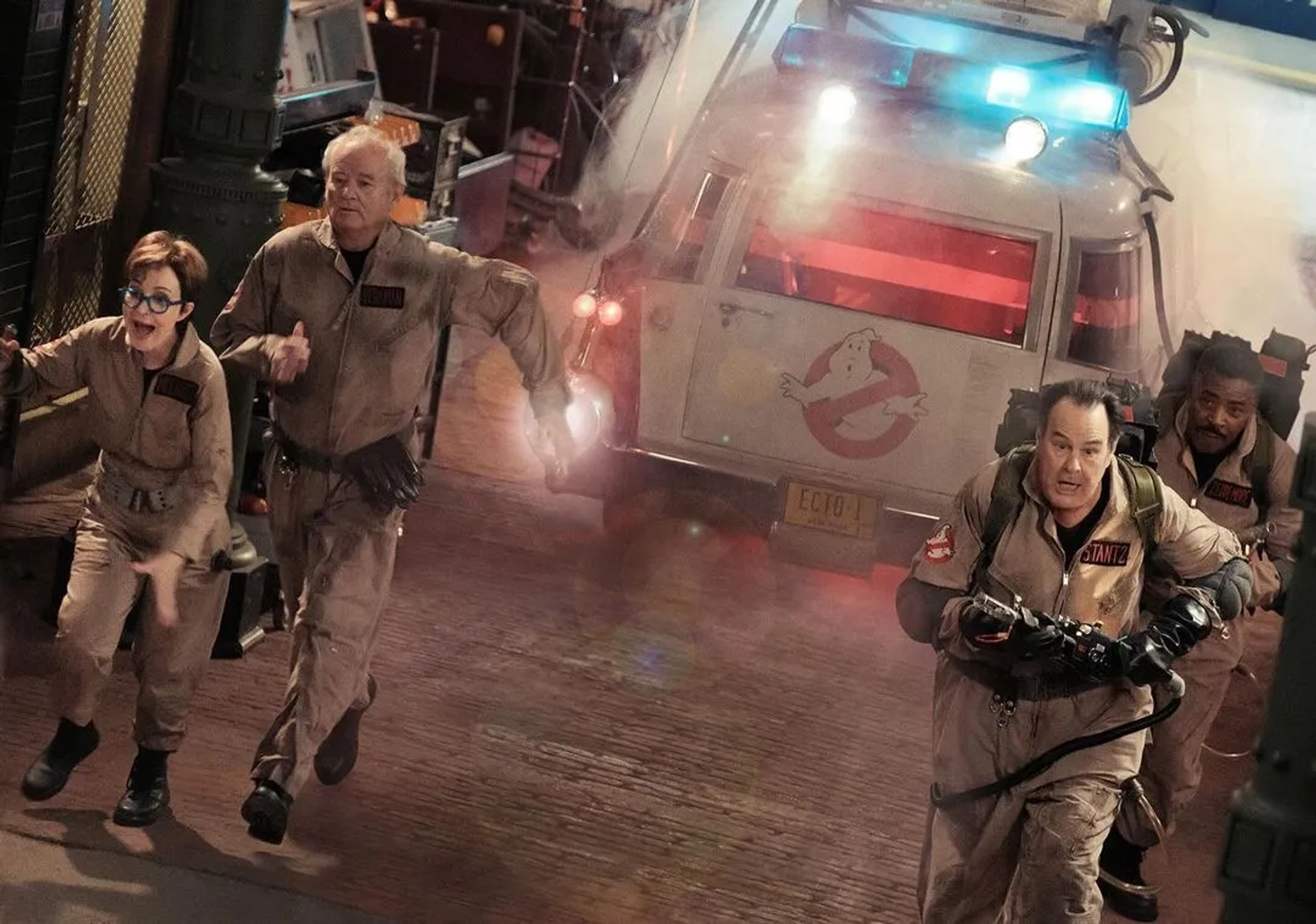 Dan Aykroyd, Bill Murray, Ernie Hudson, and Annie Potts in Ghostbusters: Frozen Empire (2024)