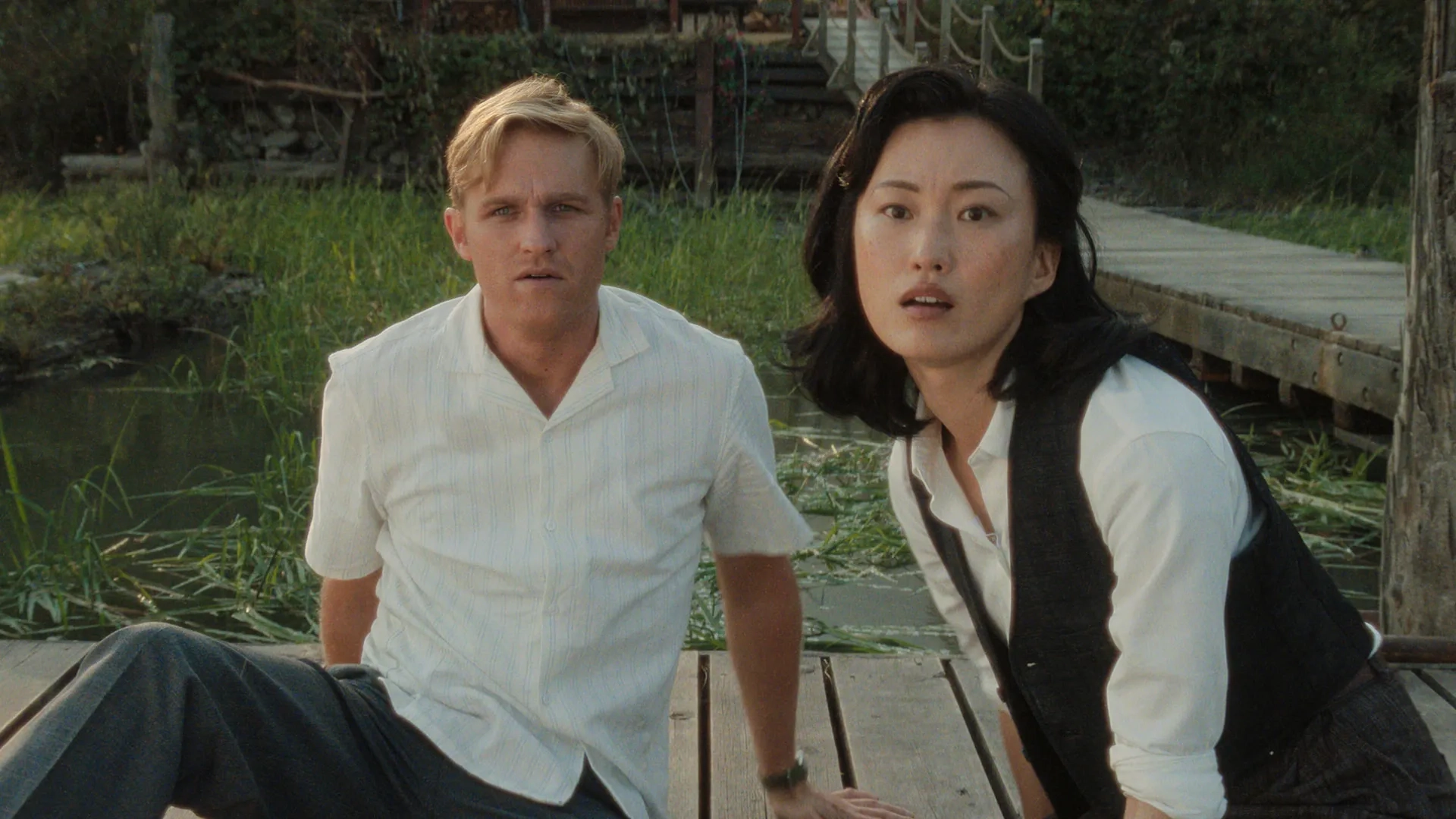 Wyatt Russell and Mari Yamamoto in Monarch: Legacy of Monsters (2023)