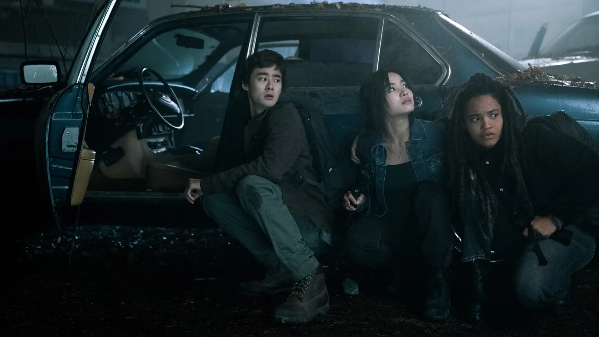 Ren Watabe, Anna Sawai, and Kiersey Clemons in Monarch: Legacy of Monsters (2023)