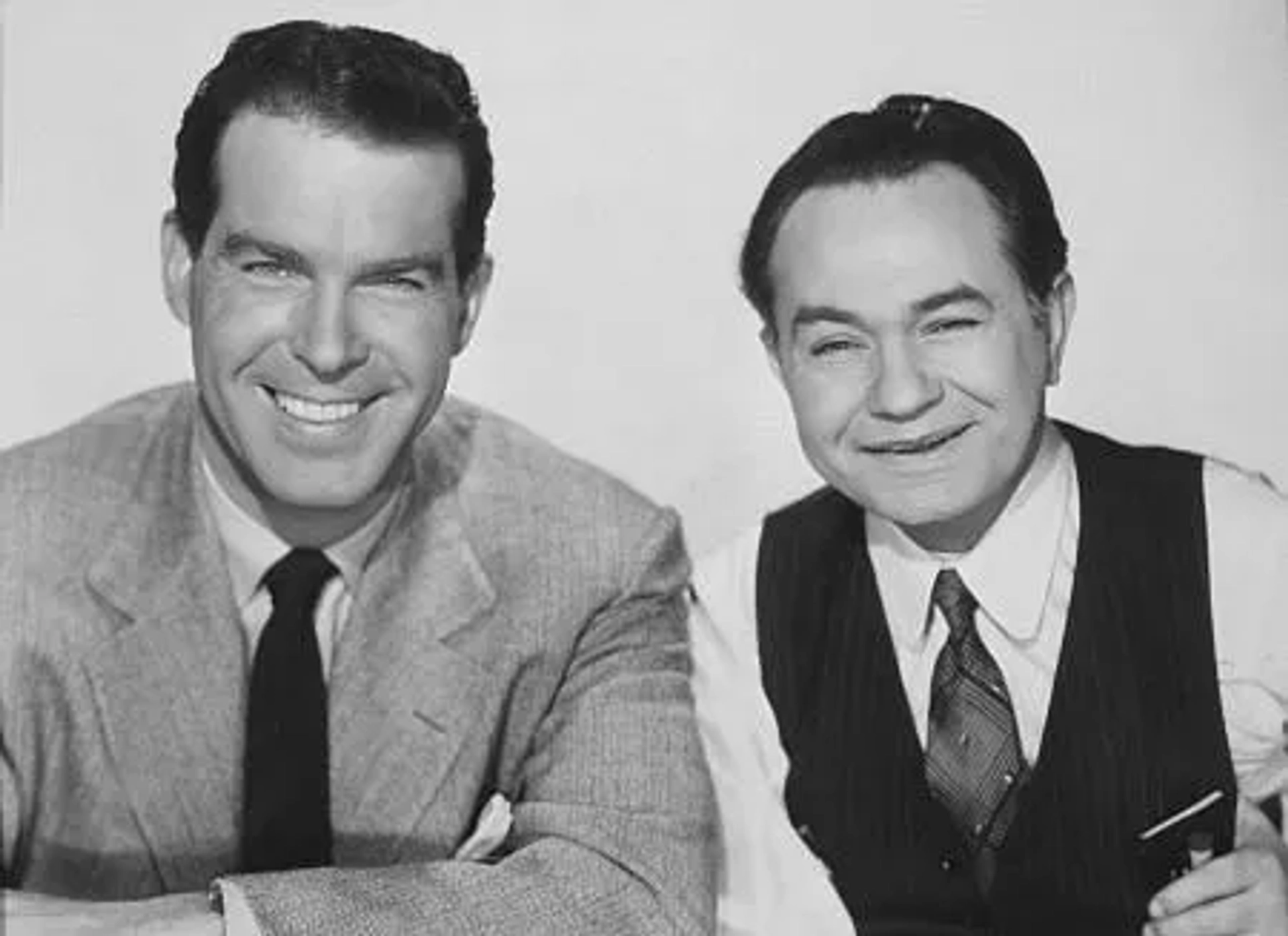 "Double Indemnity," Fred MacMurray and Edward G. Robinson. 1944 Paramount