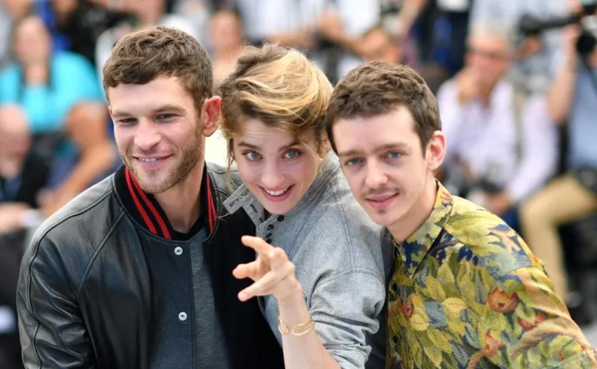 Adèle Haenel, Nahuel Pérez Biscayart, and Arnaud Valois at an event for 120 BPM (2017)