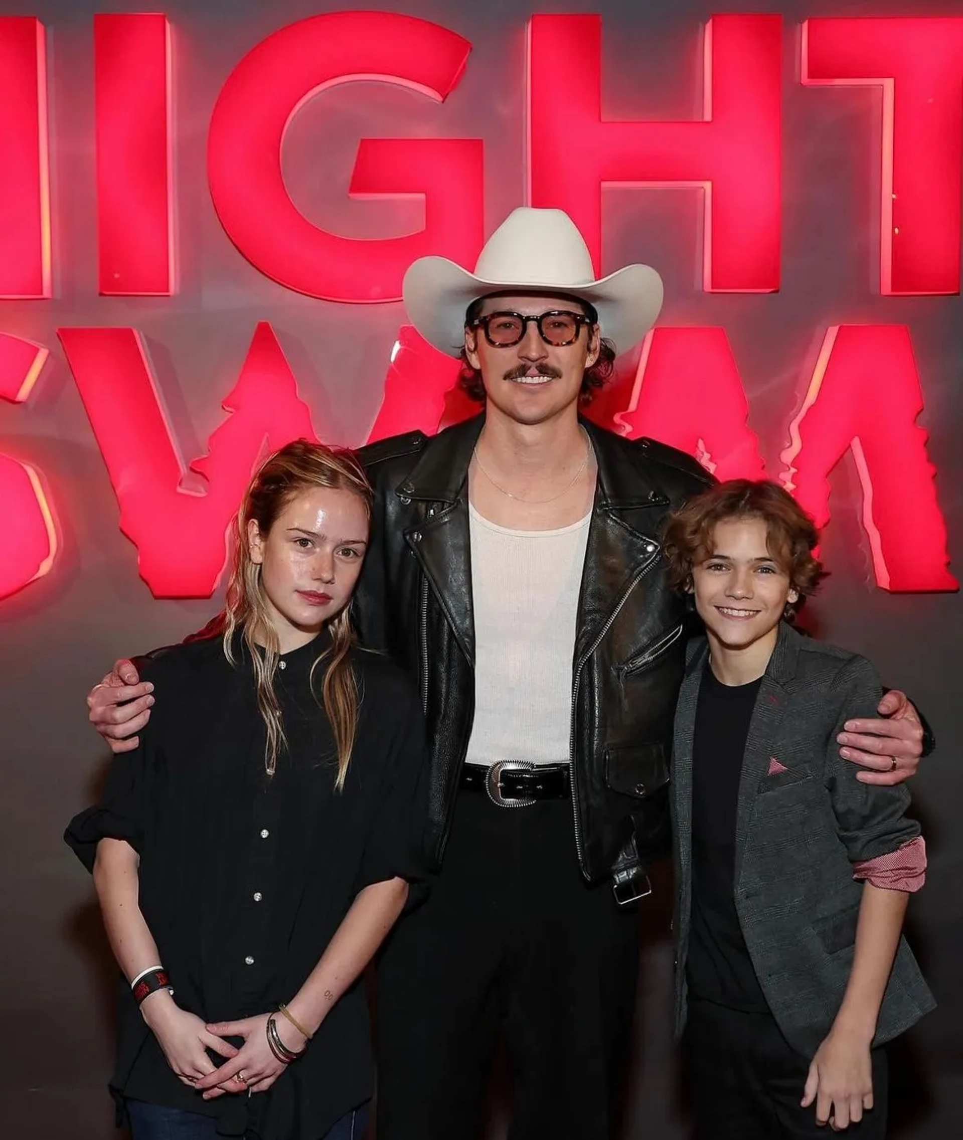 Amélie Hoeferle, Bryce McGuire, and Gavin Warren at an event for Night Swim (2024)