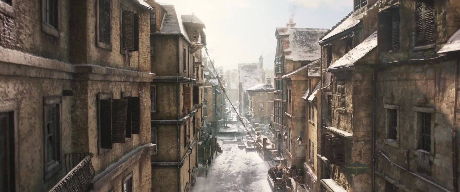 Jim Carter, Rakhee Thakrar, and Timothée Chalamet in Wonka (2023)