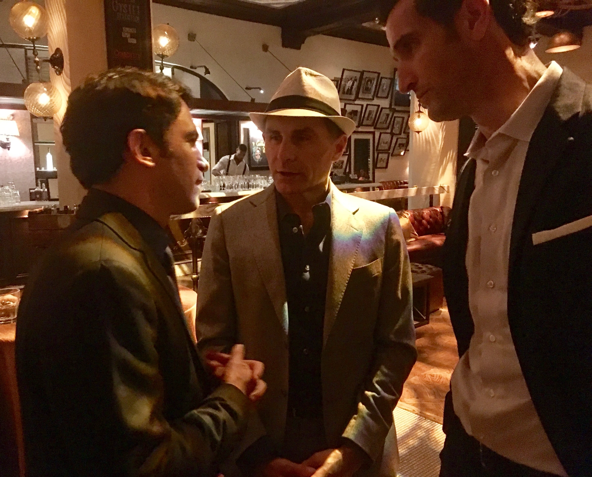 Chris Messina, Peter Arpesella, Matthew Del Negro, "Live By Night" world premiere.