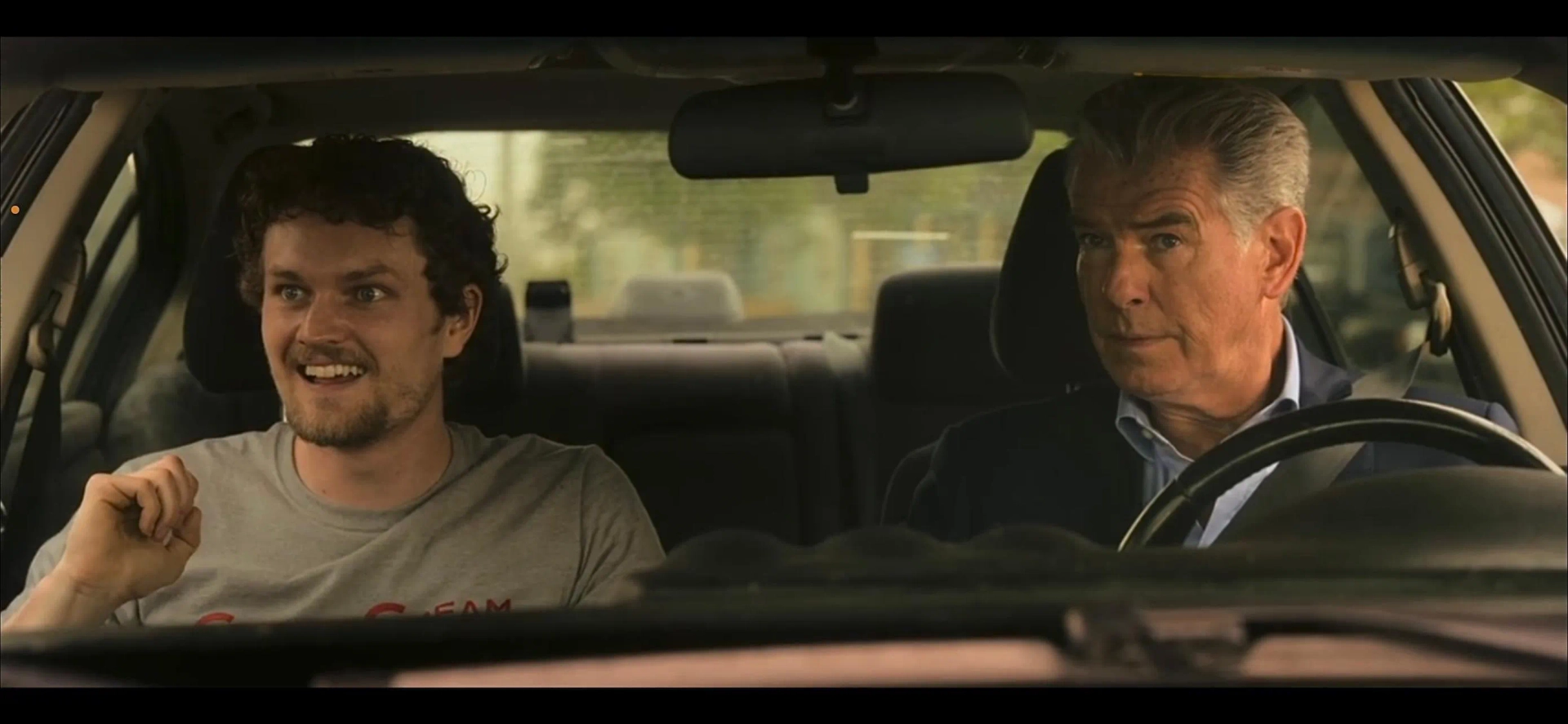 Pierce Brosnan and Brennan Keel Cook in Fast Charlie