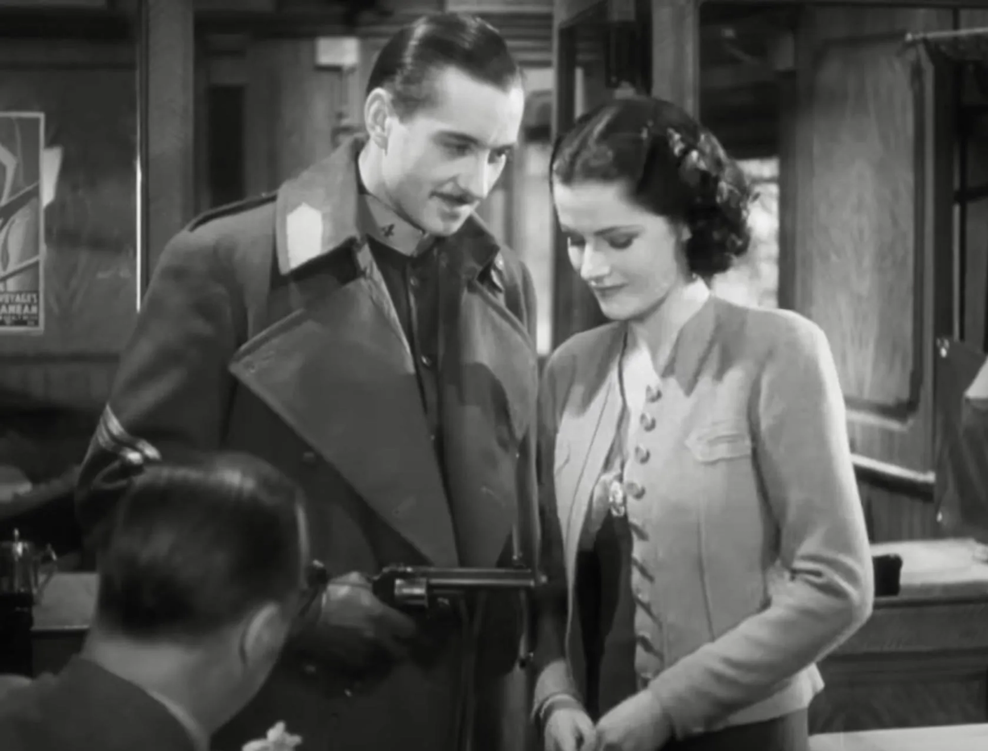 Margaret Lockwood and Charles Oliver in The Lady Vanishes (1938)