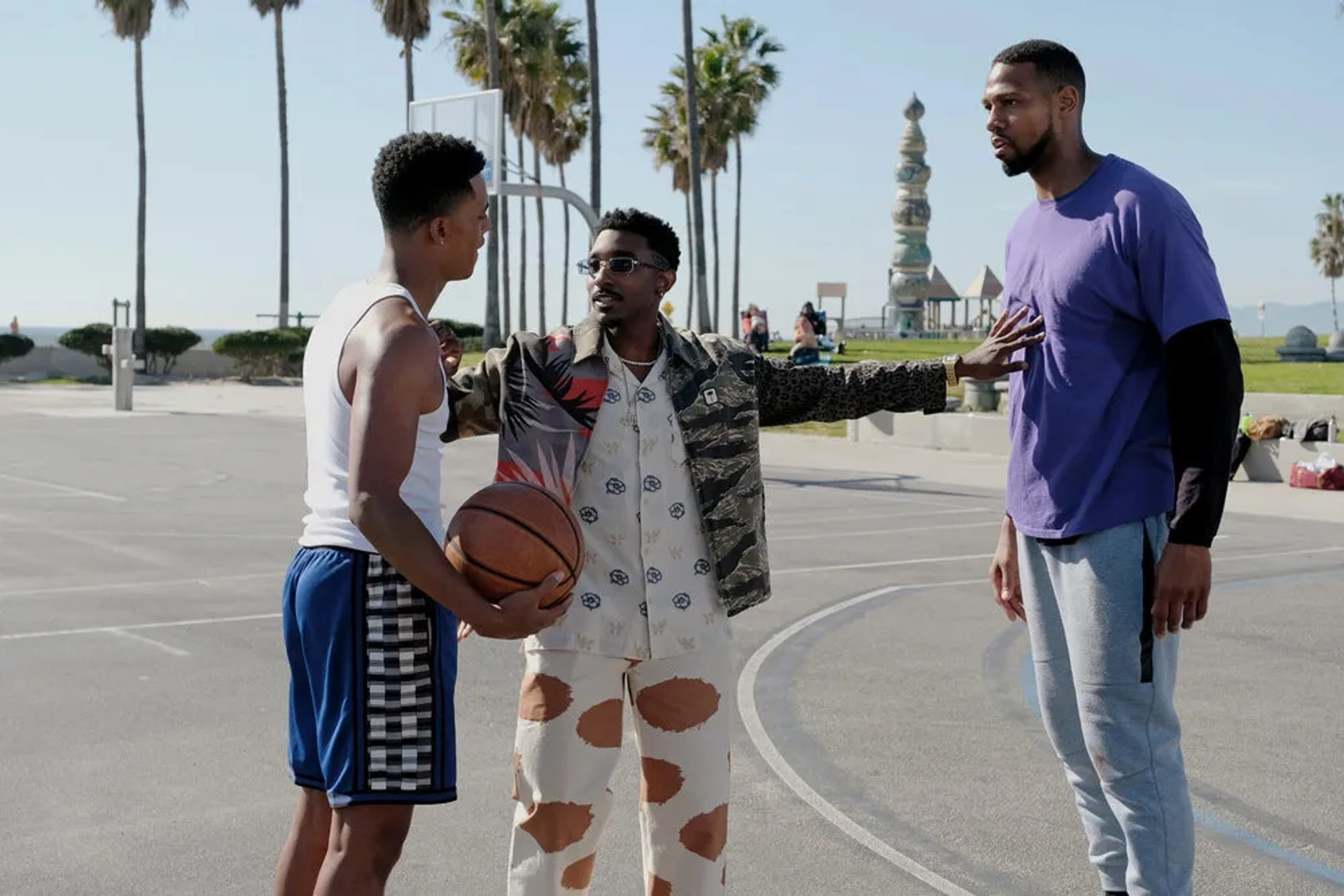 Jabari Banks, Gabriel Hughes, and Jordan L. Jones in Bel-Air (2022)