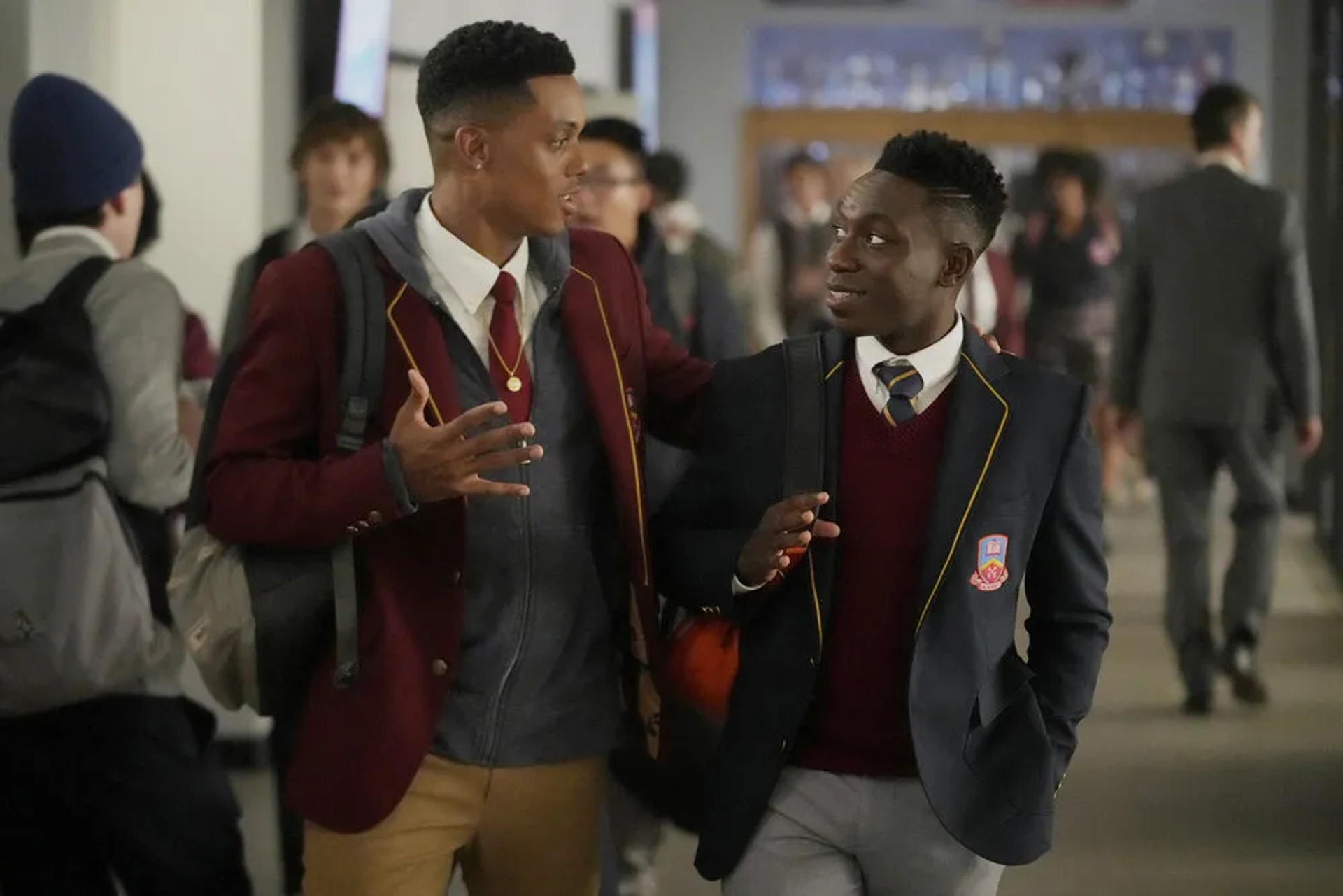 Jabari Banks and Olly Sholotan in Bel-Air (2022)