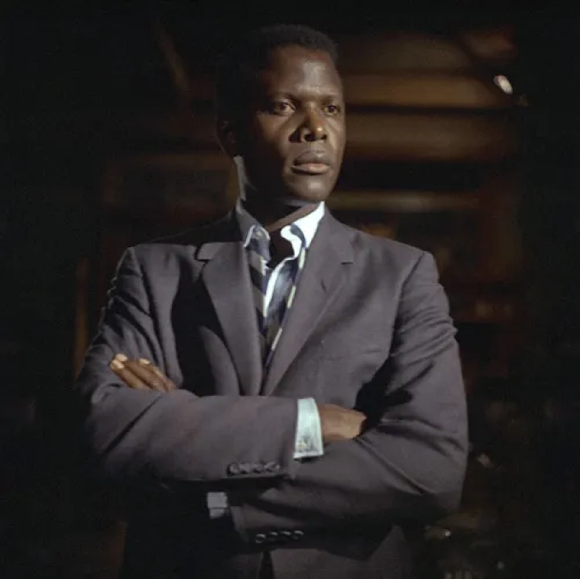 Sidney Poitier in In the Heat of the Night (1967)