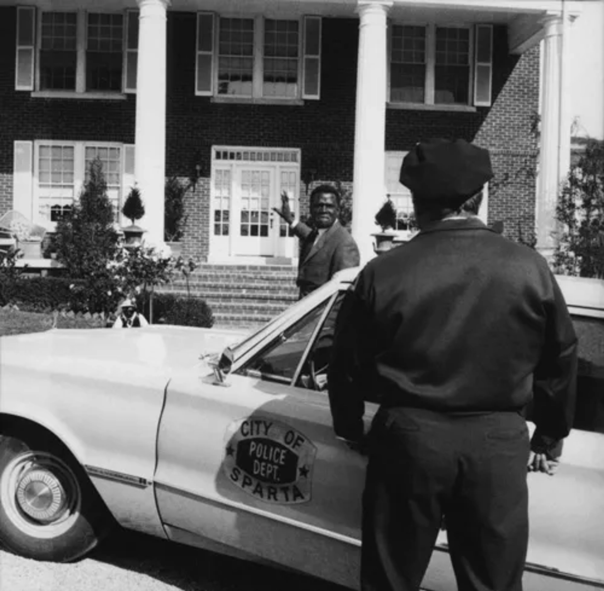 Sidney Poitier and Rod Steiger in In the Heat of the Night (1967)