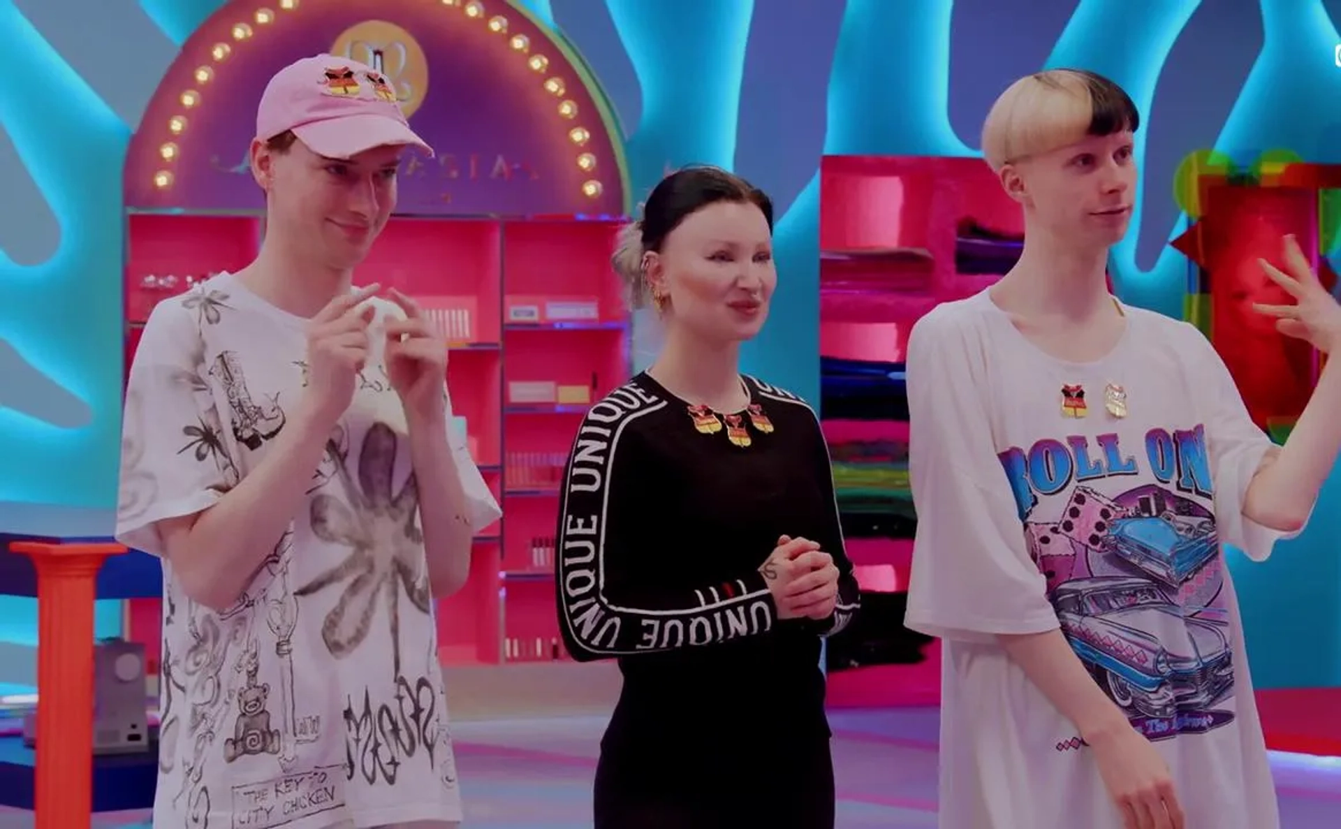 Metamorkid, Yvonne Nightstand, and Pandora Nox in Drag Race Germany (2023)