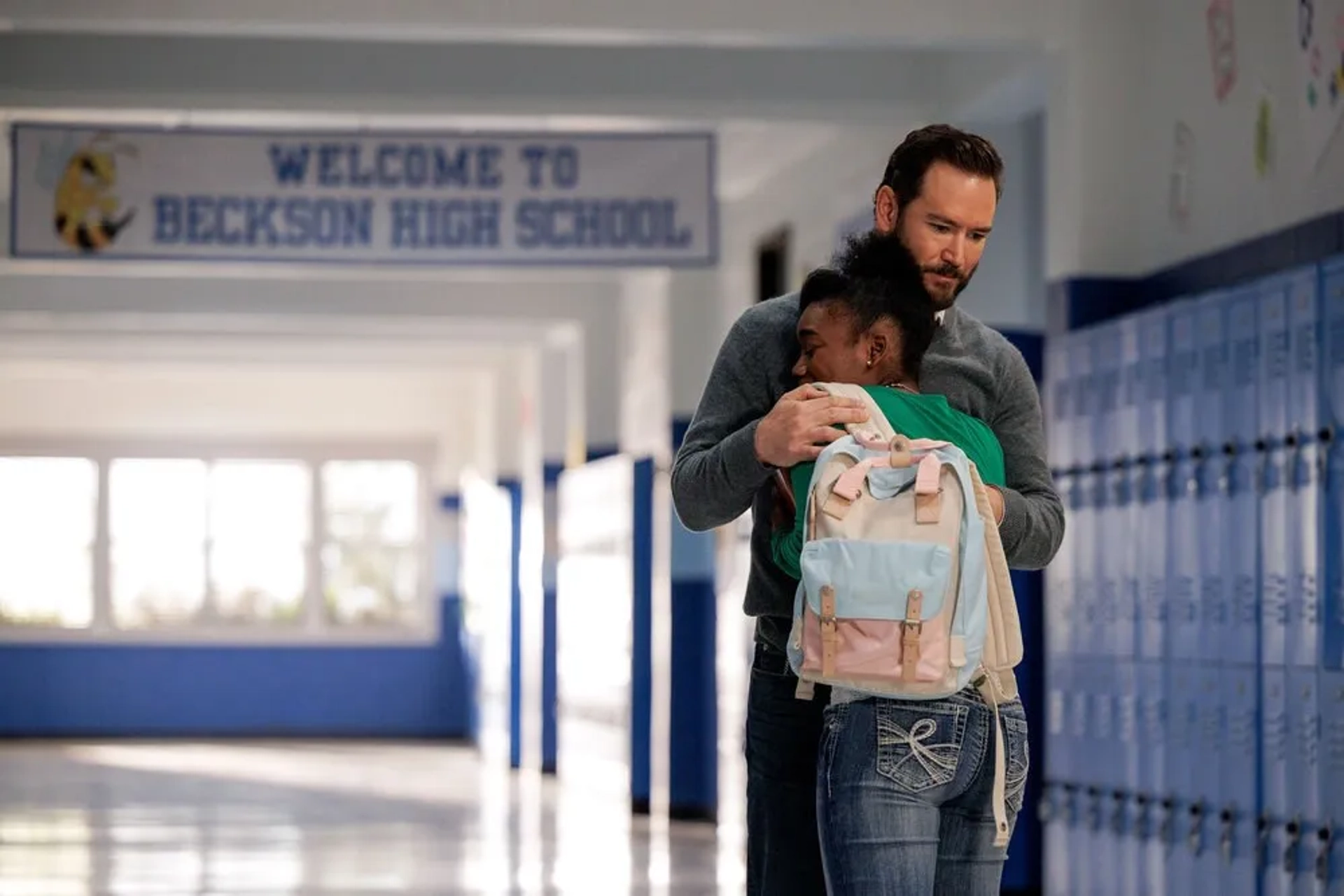 Mark-Paul Gosselaar and Azaria Carter in Found: Missing While Eccentric (2024)