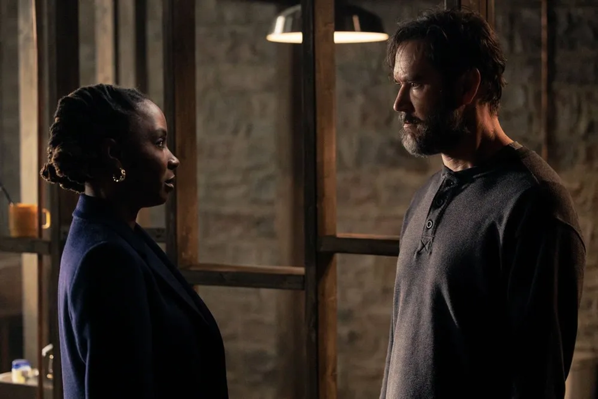 Mark-Paul Gosselaar and Shanola Hampton in Found: Missing While Eccentric (2024)