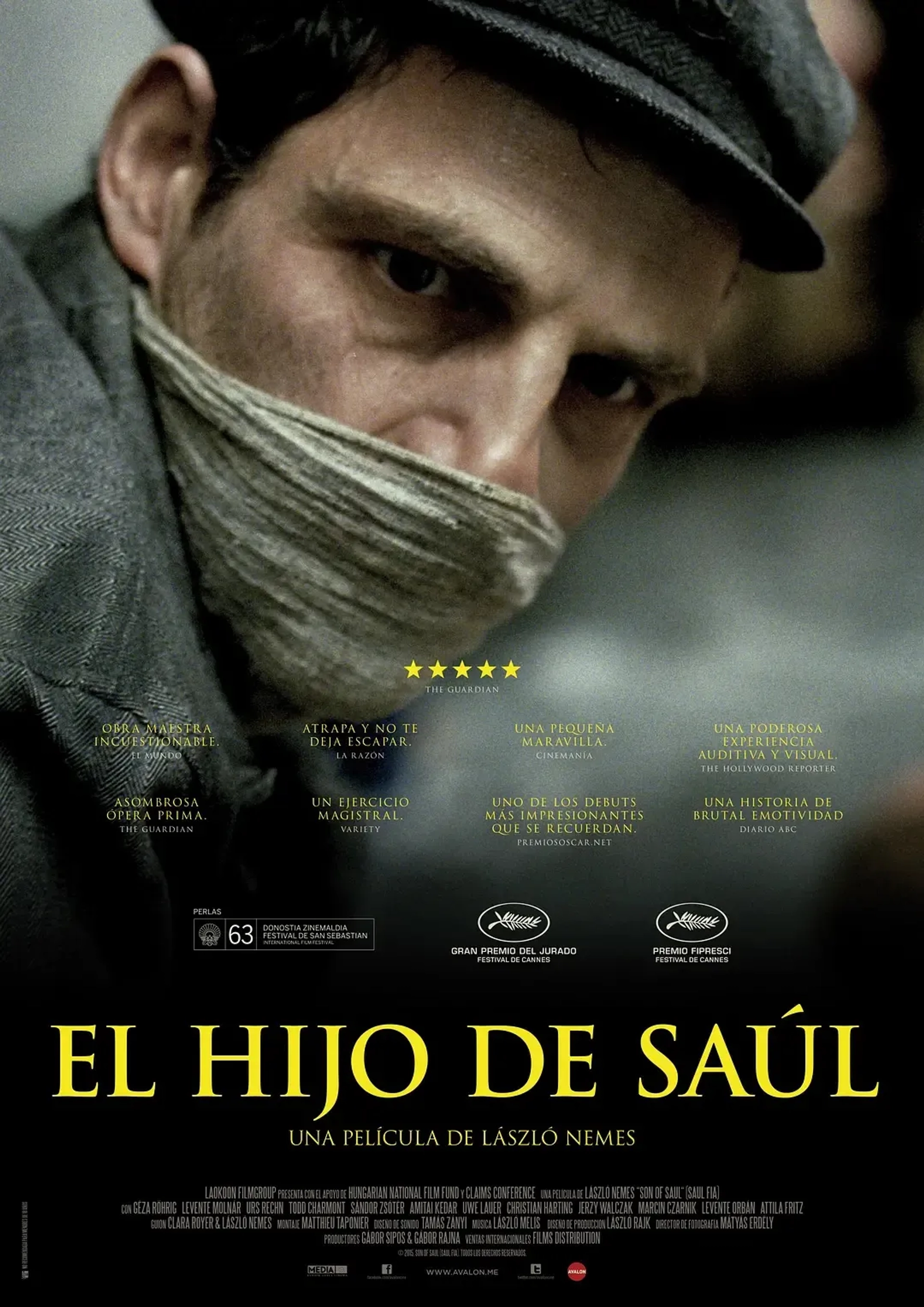 Géza Röhrig in Son of Saul (2015)