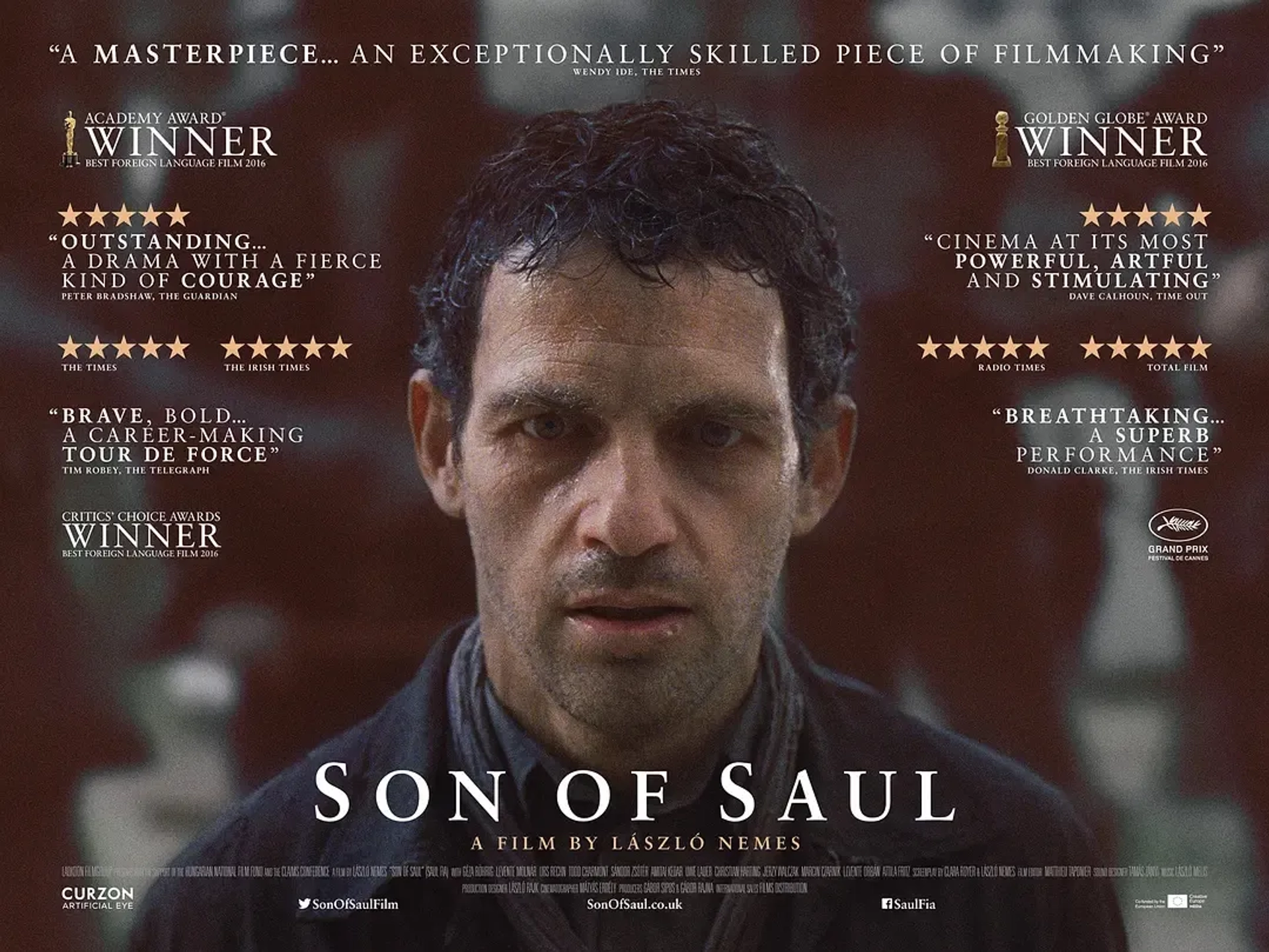 Géza Röhrig in Son of Saul (2015)