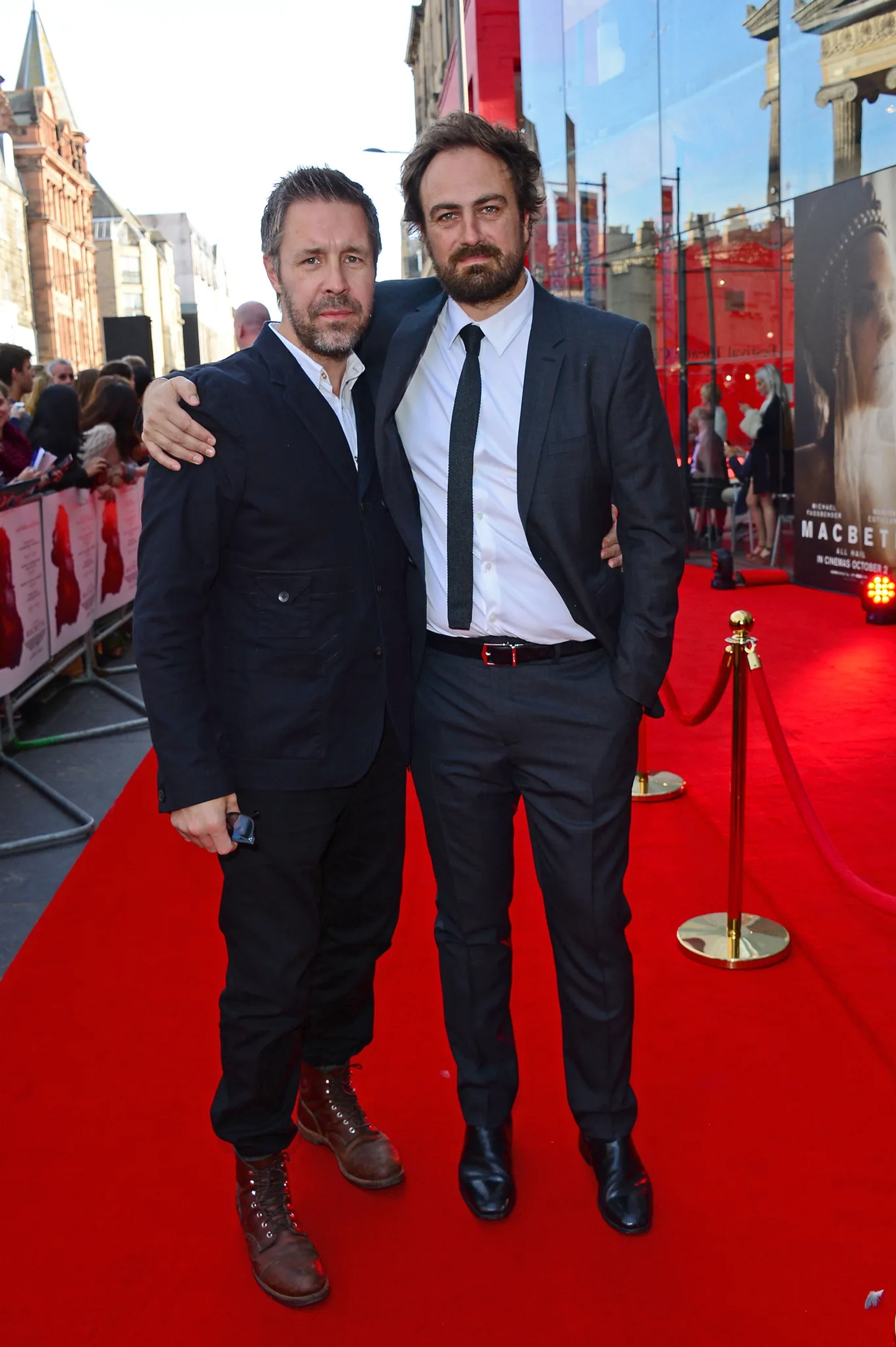 Paddy Considine and Justin Kurzel at an event for Macbeth (2015)