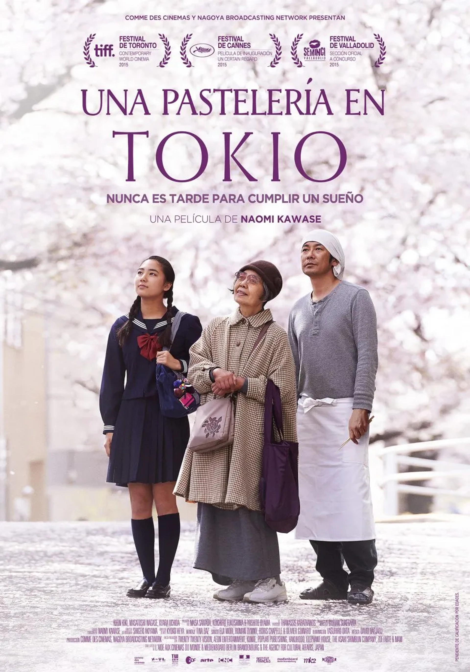 Kirin Kiki, Masatoshi Nagase, and Kyara Uchida in Sweet Bean (2015)