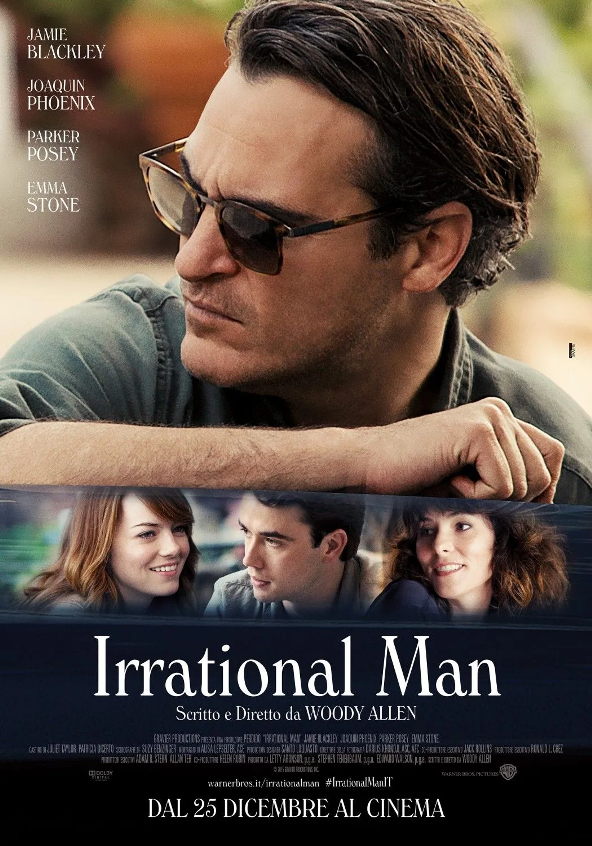 Parker Posey, Joaquin Phoenix, Emma Stone, and Jamie Blackley in Irrational Man (2015)