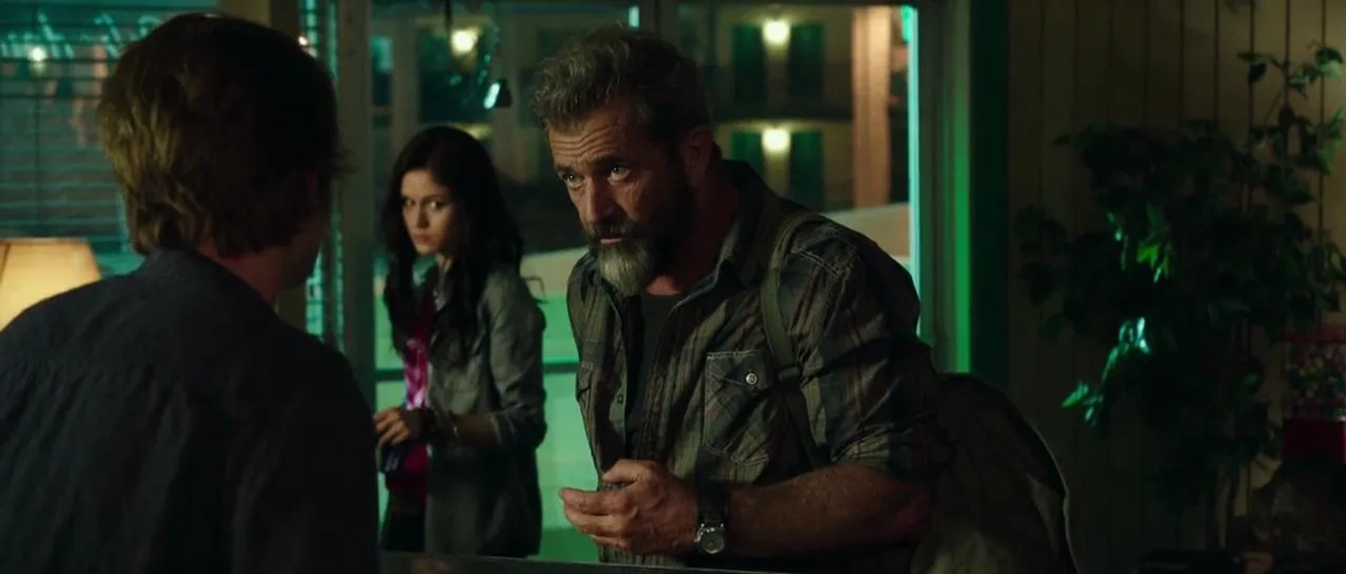 Mel Gibson, Thomas Mann, and Erin Moriarty in Blood Father (2016)