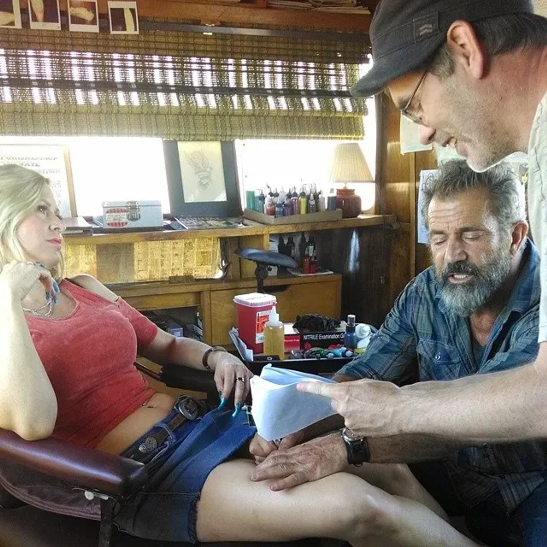 Blood Father with KataLina Parrish, Mel Gibson, and director Jean-François Richet.