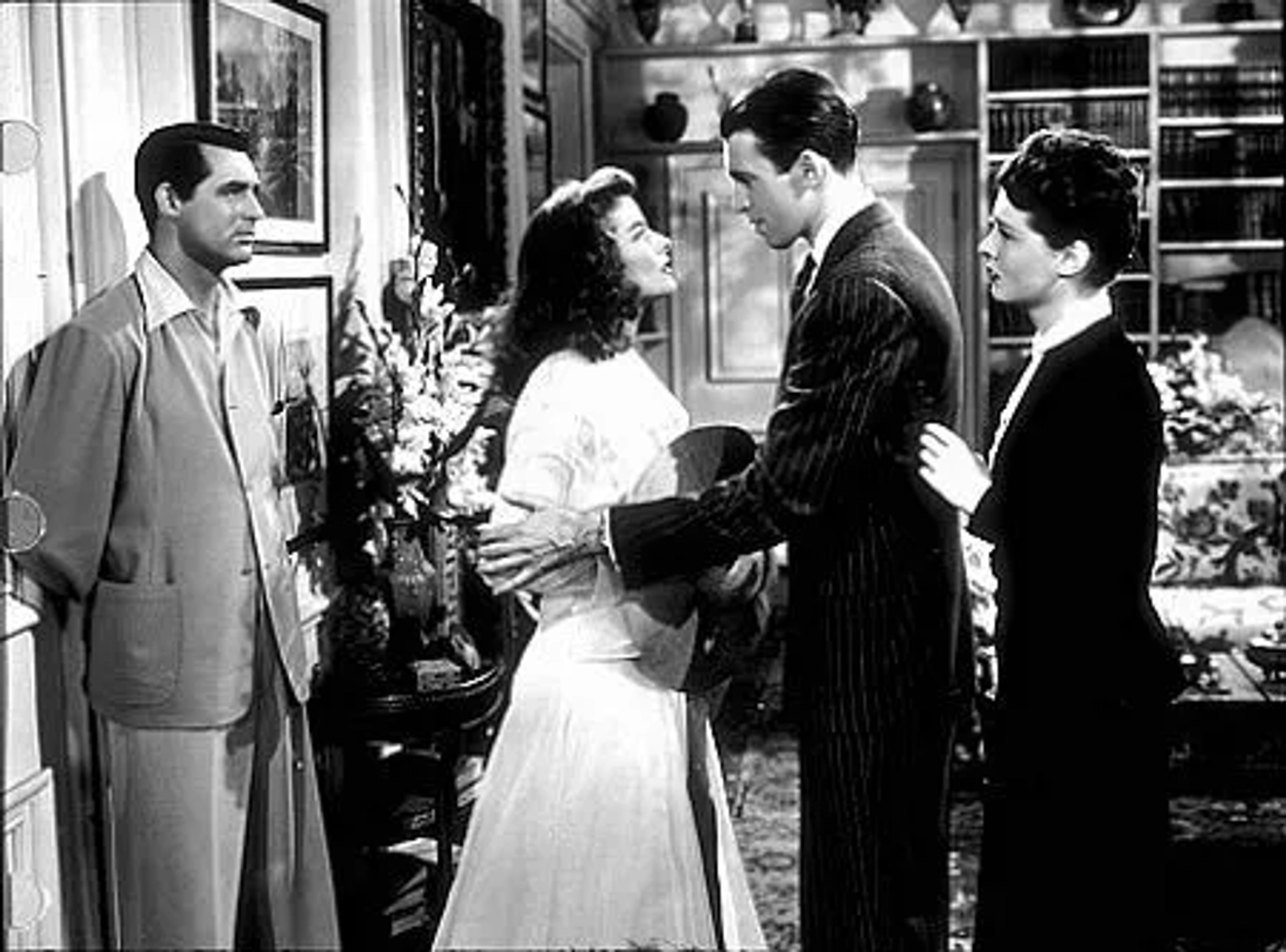 722-1008 Katharine Hepburn, James Stewart, Cary Grant in "The Philadelphia Story" 1940 MGM