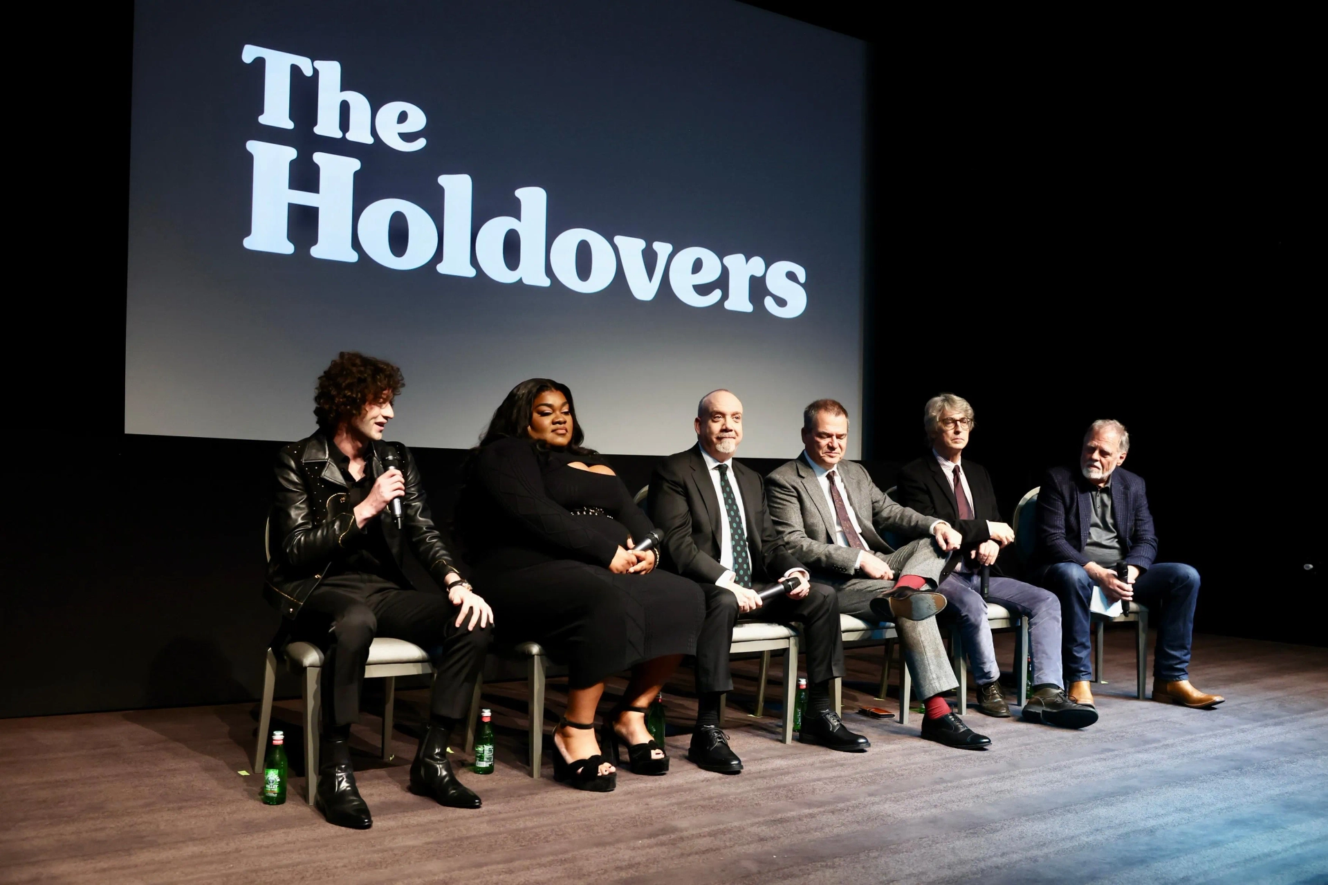 Paul Giamatti, David Hemingson, Alexander Payne, Dominic Sessa, and Da'Vine Joy Randolph at an event for The Holdovers (2023)