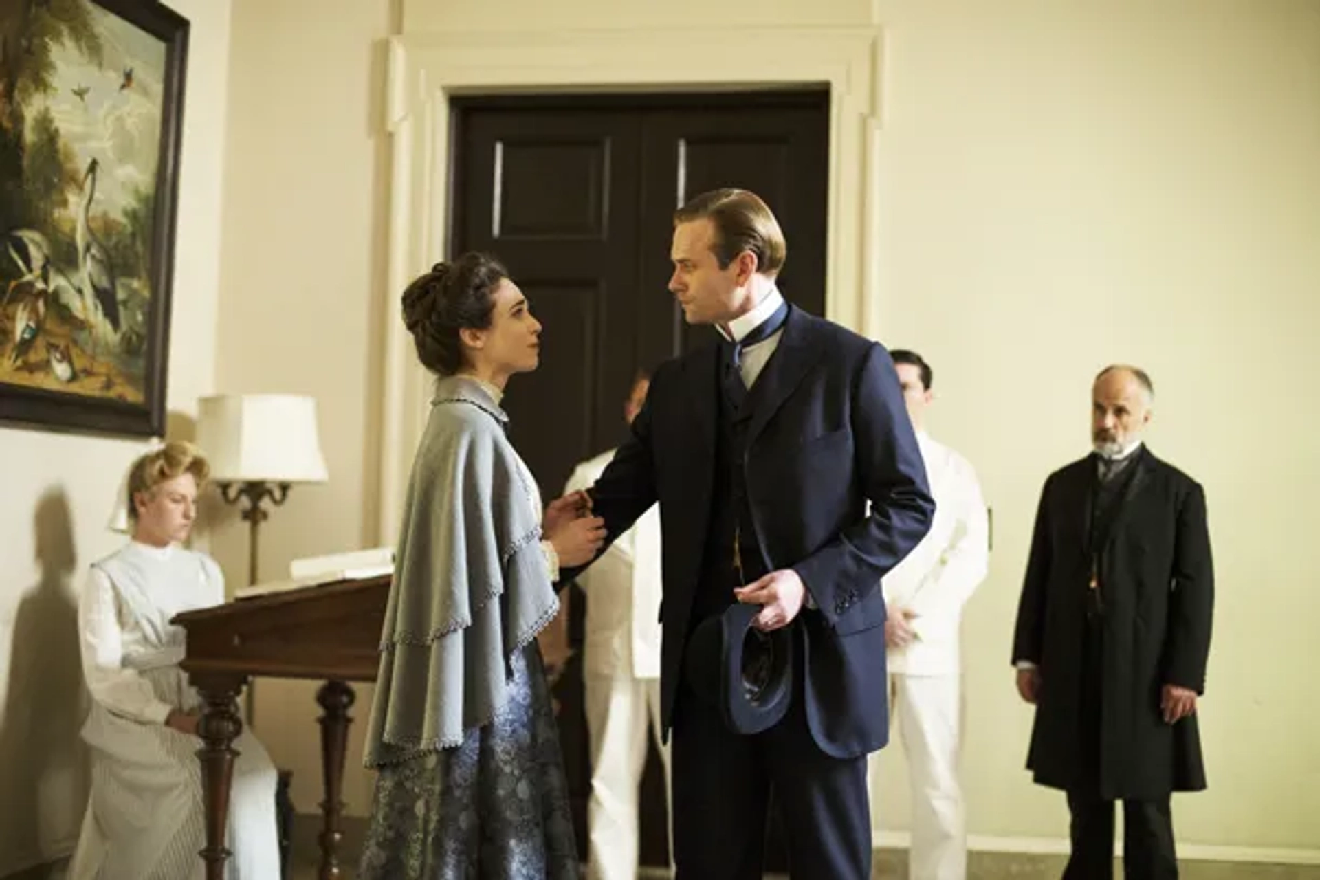 The Knick - as Dr. Adolf Warner with Eric Johnson and Maya Kazan (photo - Paul Schiraldi)