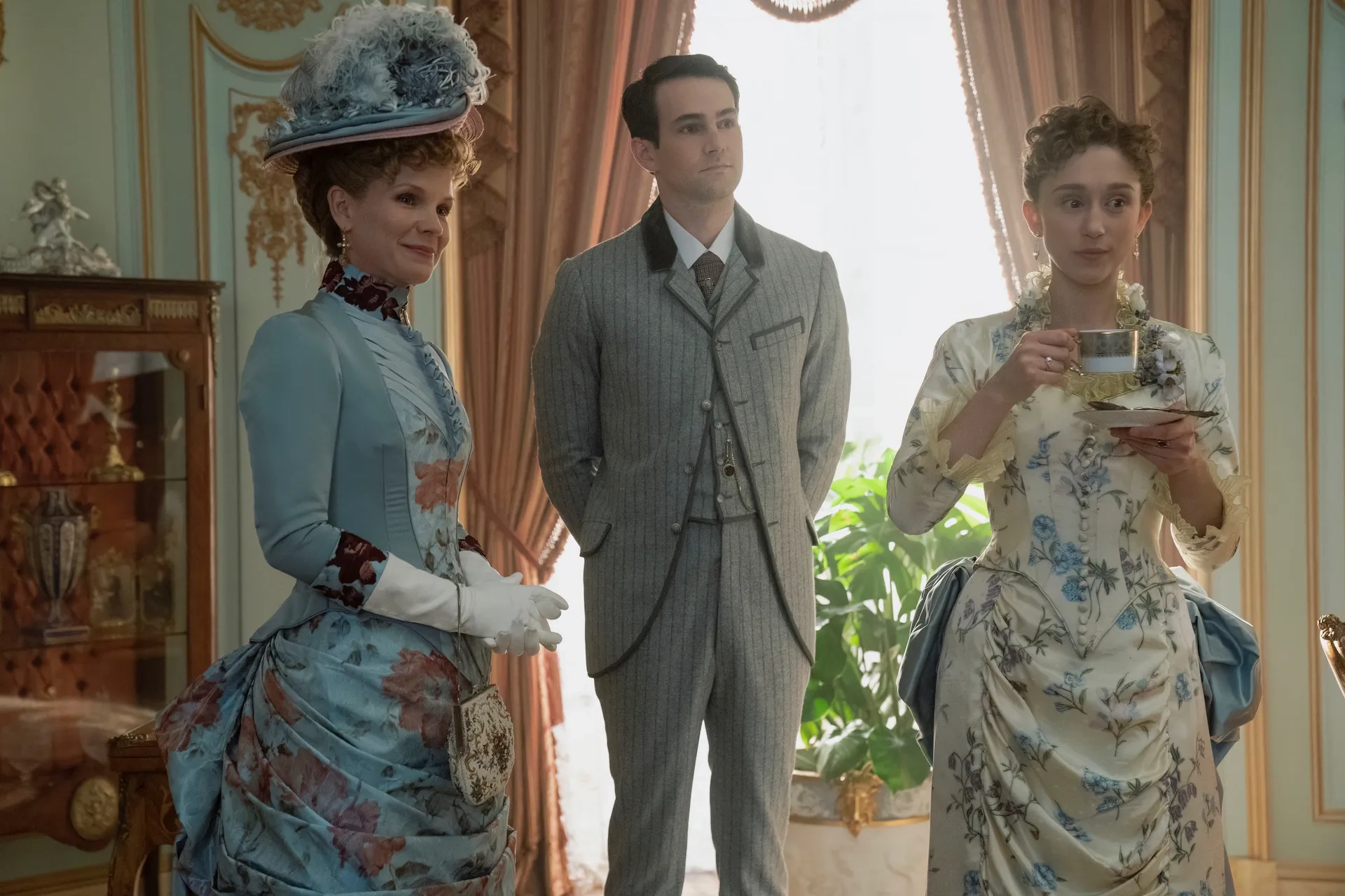 Kelli O'Hara, Taissa Farmiga, and Matt Walker in The Gilded Age: In Terms of Winning and Losing (2023)