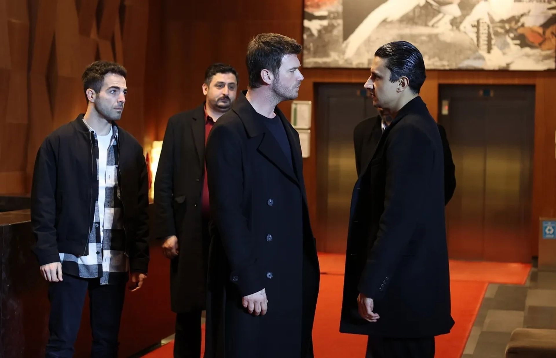 Umutcan Ütebay, Kivanç Tatlitug, Abdurrahman Yunusoglu, and Alper Çankaya in The Family (2023)