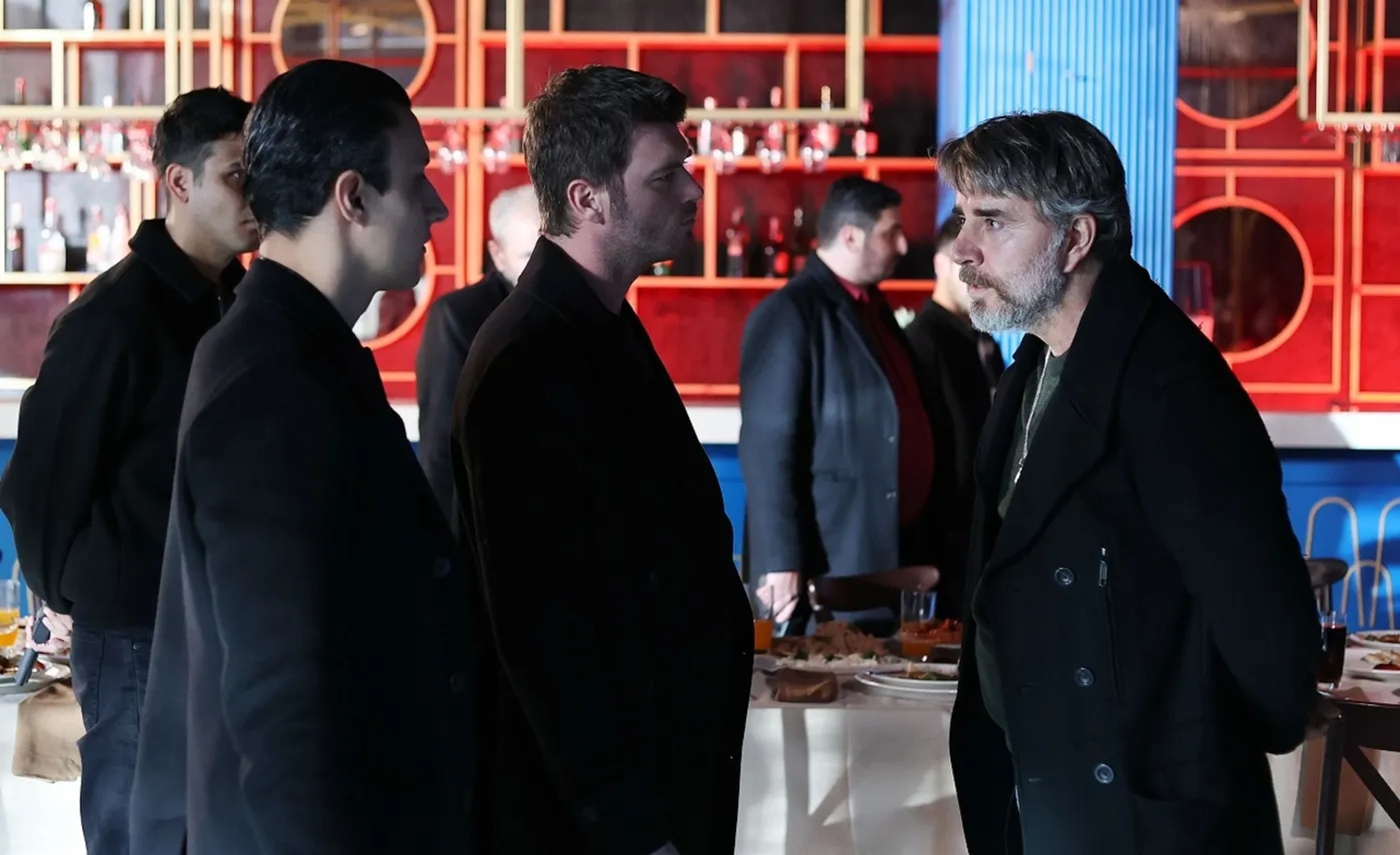 Kivanç Tatlitug and Alper Çankaya in The Family (2023)