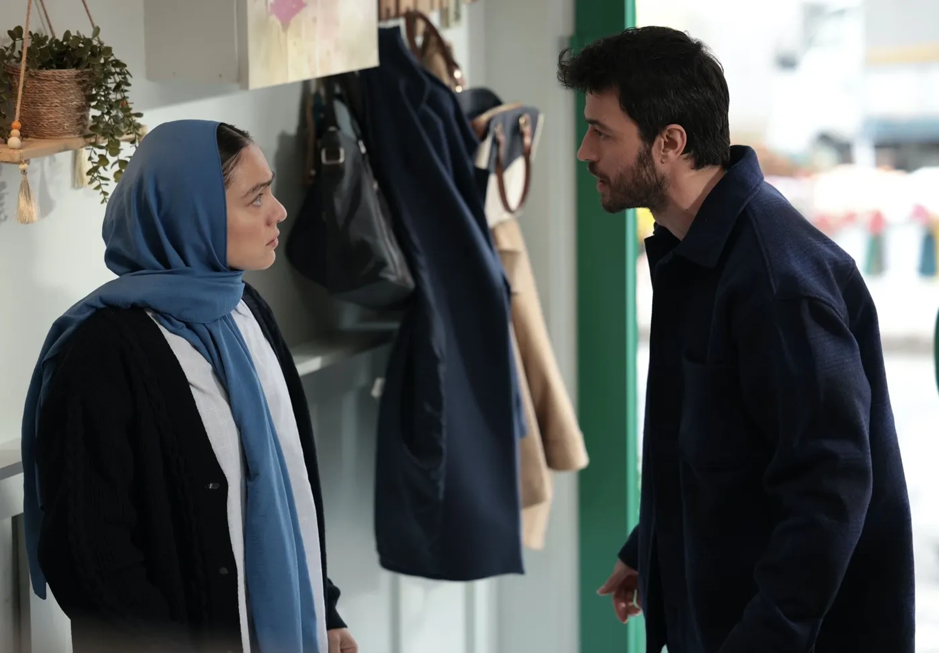 Merve Dizdar and Emre Taskiran in Ömer (2023)