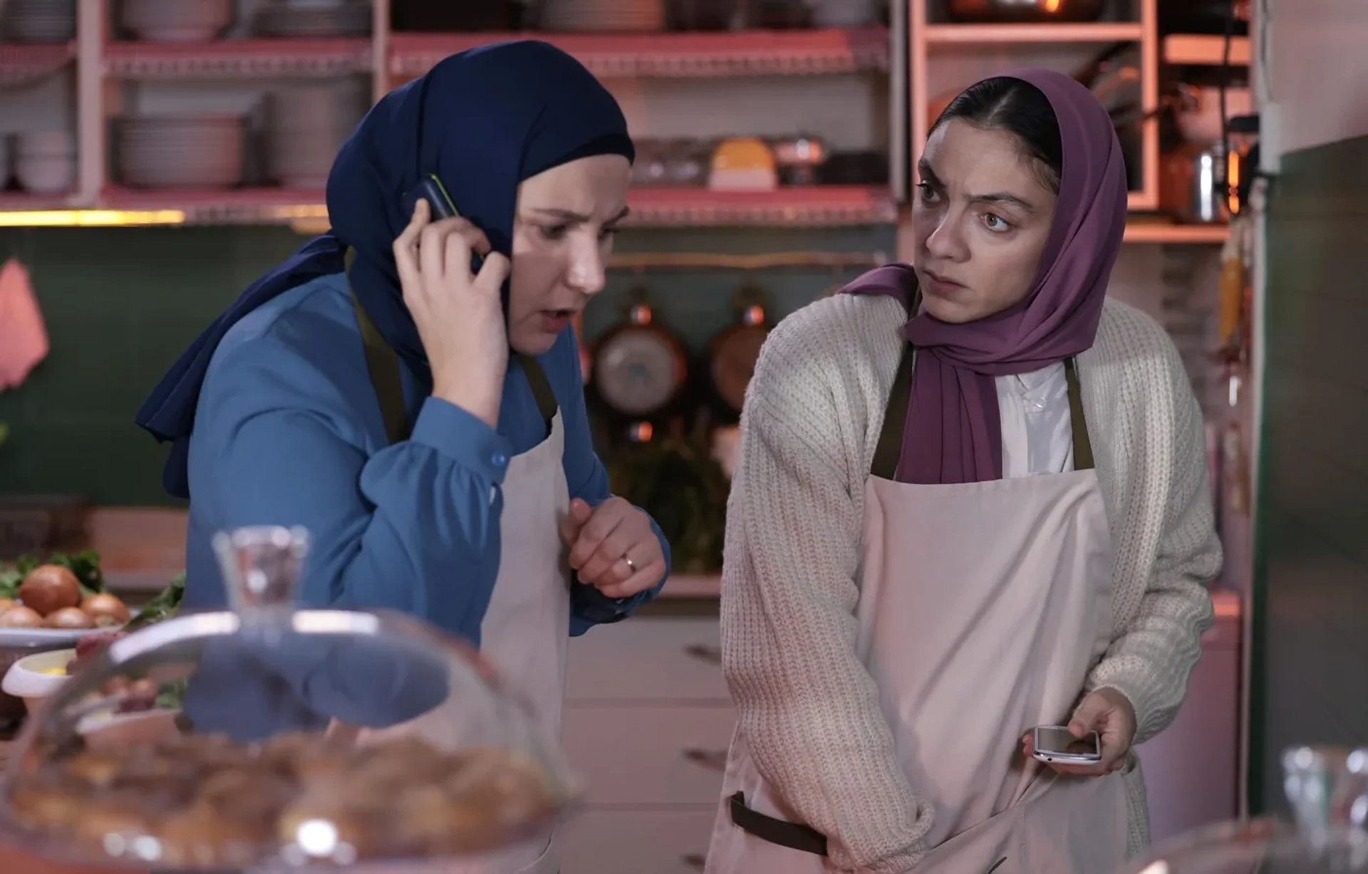 Merve Dizdar and Gamze Karaduman in Ömer (2023)