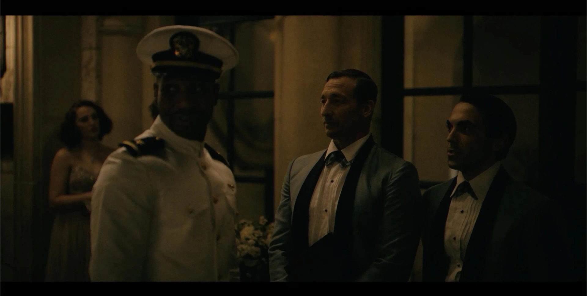 Erik Bello, Jonathan Majors, and Michael David Anderson in Devotion (2022)