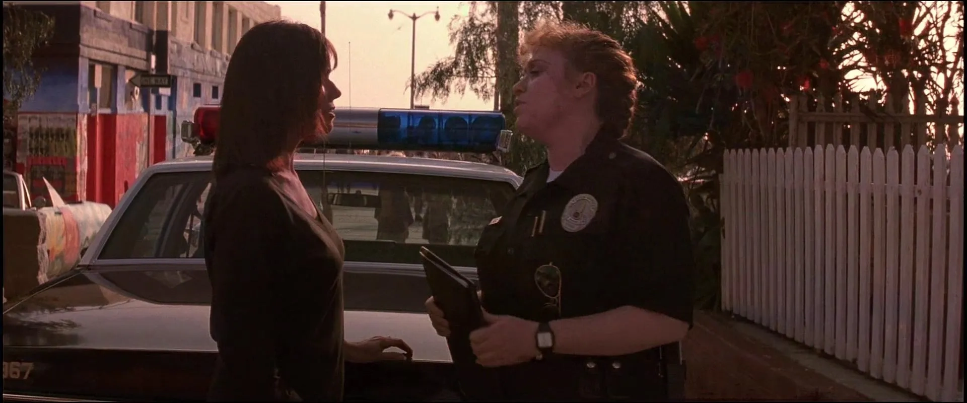 Barbara Hershey and Carole White in Falling Down (1993)