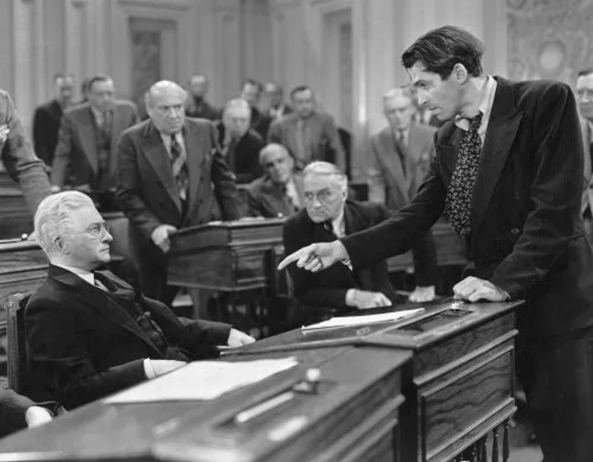 "Mr. Smith Goes to Washington" Claude Rains, James Stewart, 1939 Columbia