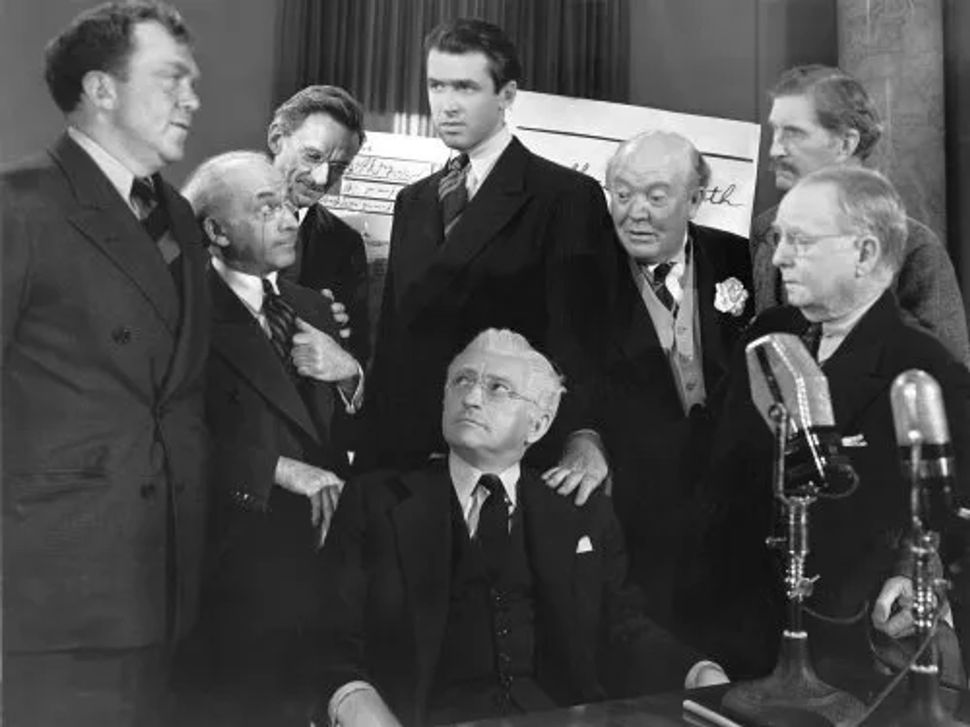 "Mr. Smith Goes to Washington" James Stewart, Claude Rains and Cast 1939 Columbia