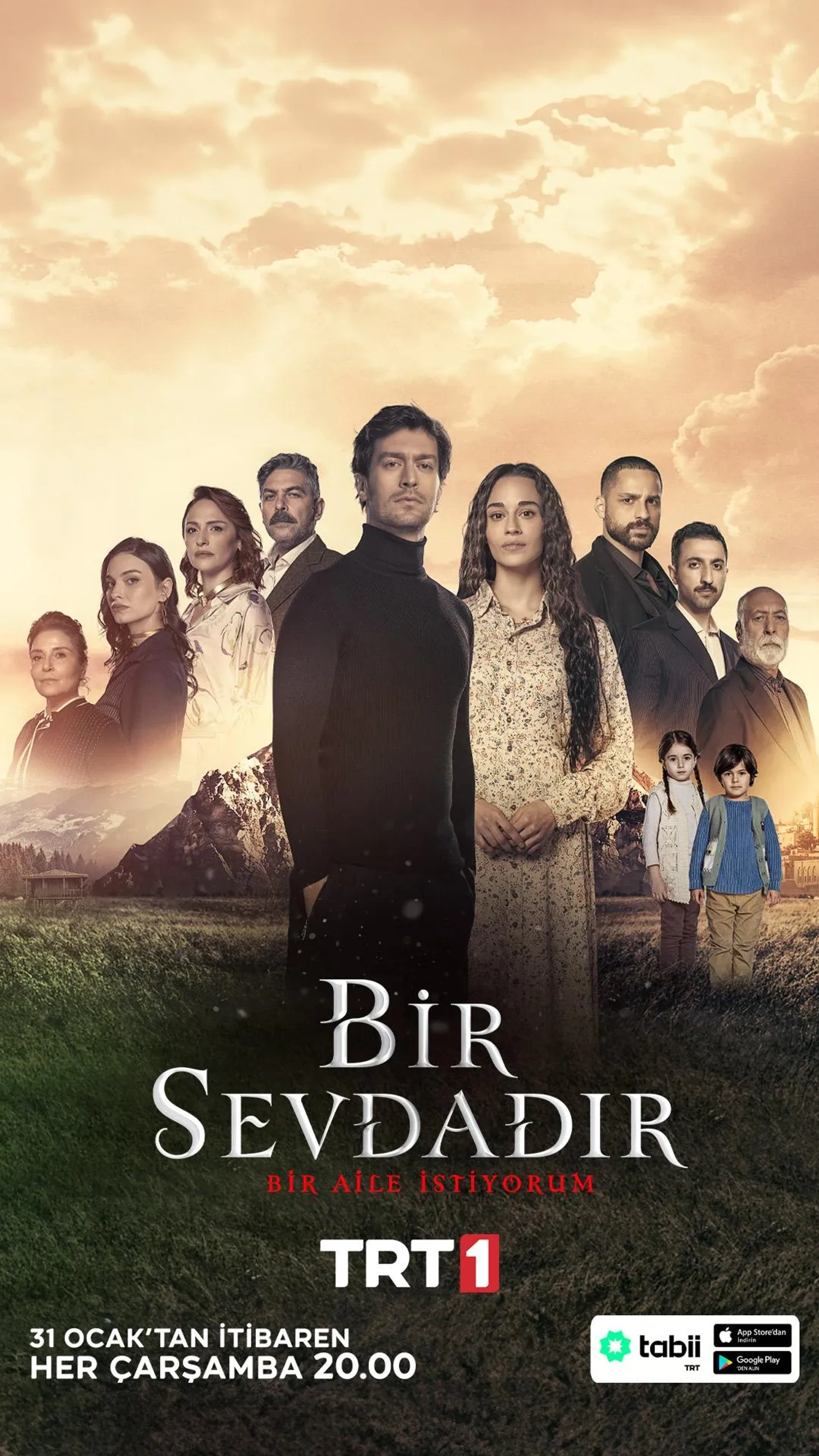 Seray Gözler, Muhammed Cangören, Feyyaz Serifoglu, Ekin Aksoy, Hazal Tektas, Selim Gürel, Sinan Tuzcu, Sinem Uslu, Dogukan Polat, Ekin Mert Daymaz, and Sude Zulal Güler in Bir Sevdadir (2024)