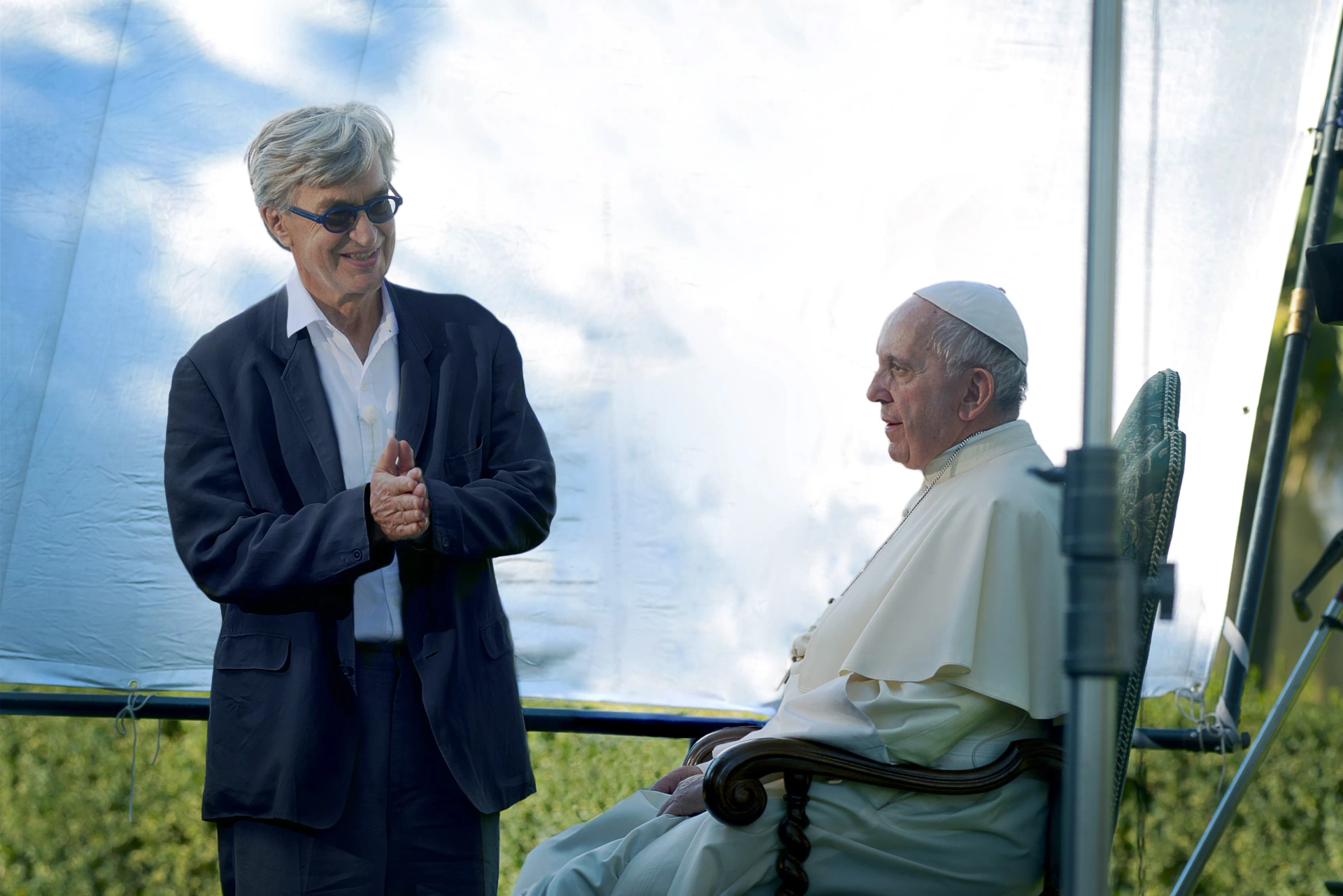 Wim Wenders and Pope Francis in Pope Francis: A Man of His Word (2018)