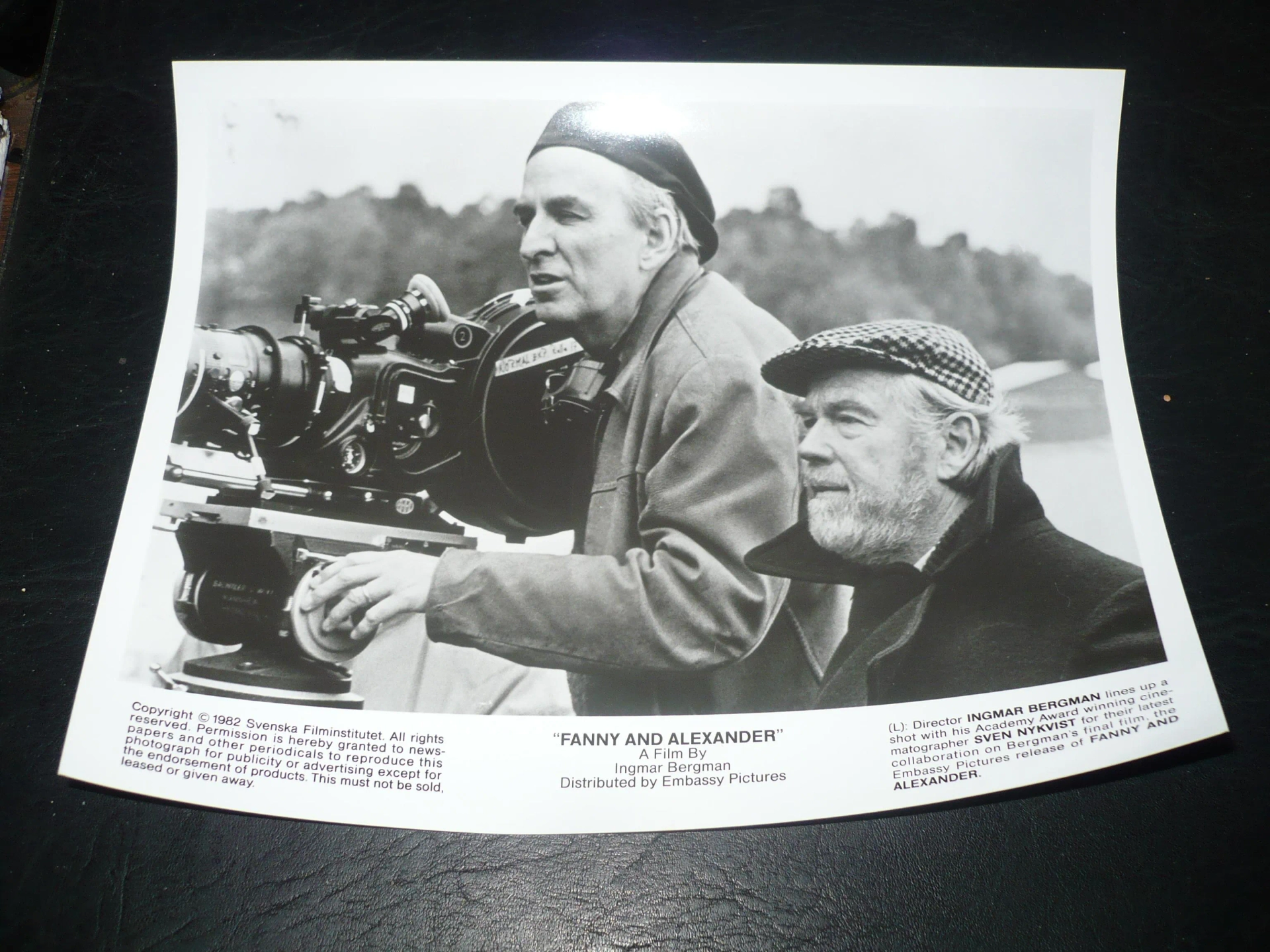 Ingmar Bergman and Sven Nykvist in Fanny and Alexander (1982)