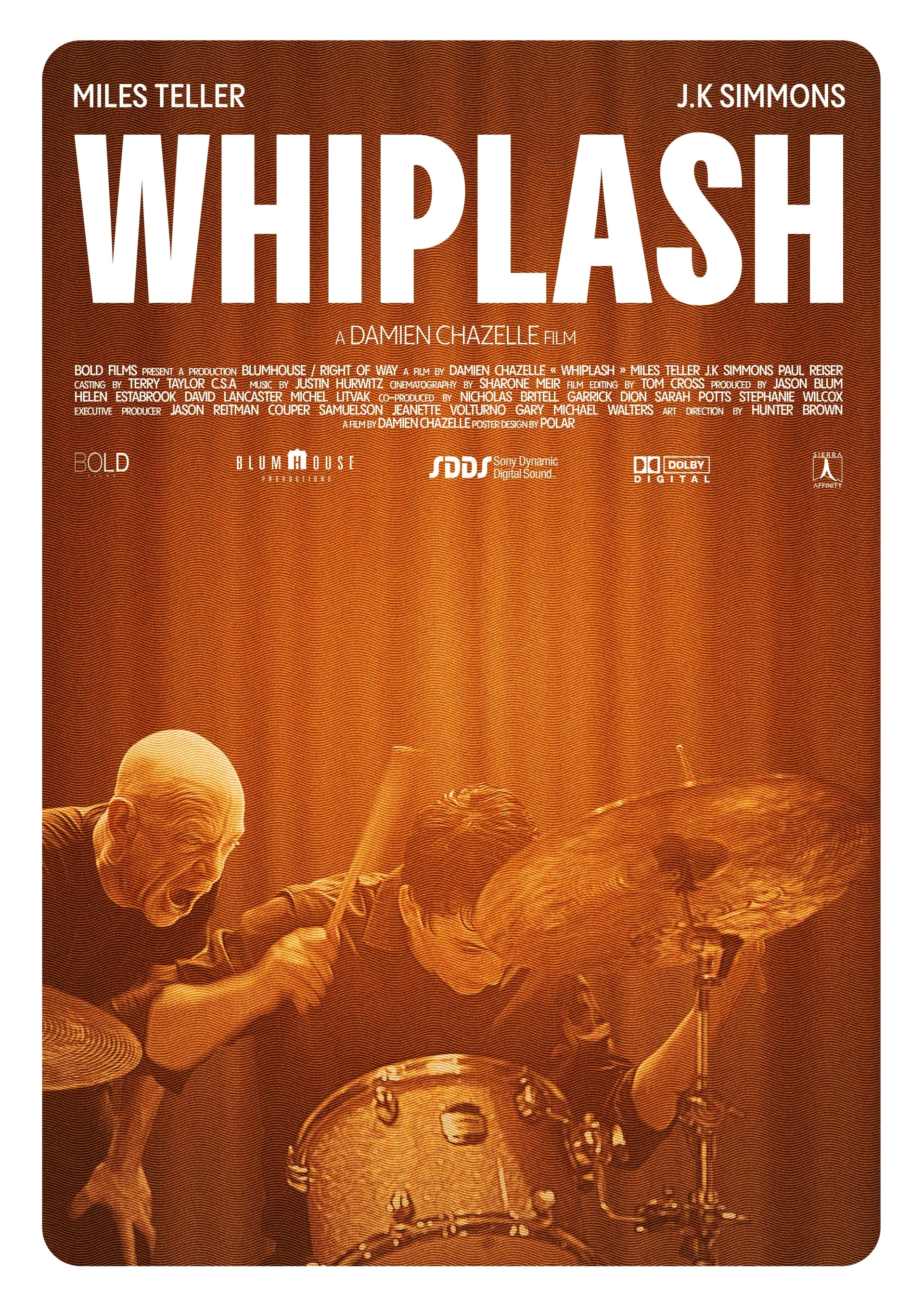 J.K. Simmons and Miles Teller in Whiplash (2014)