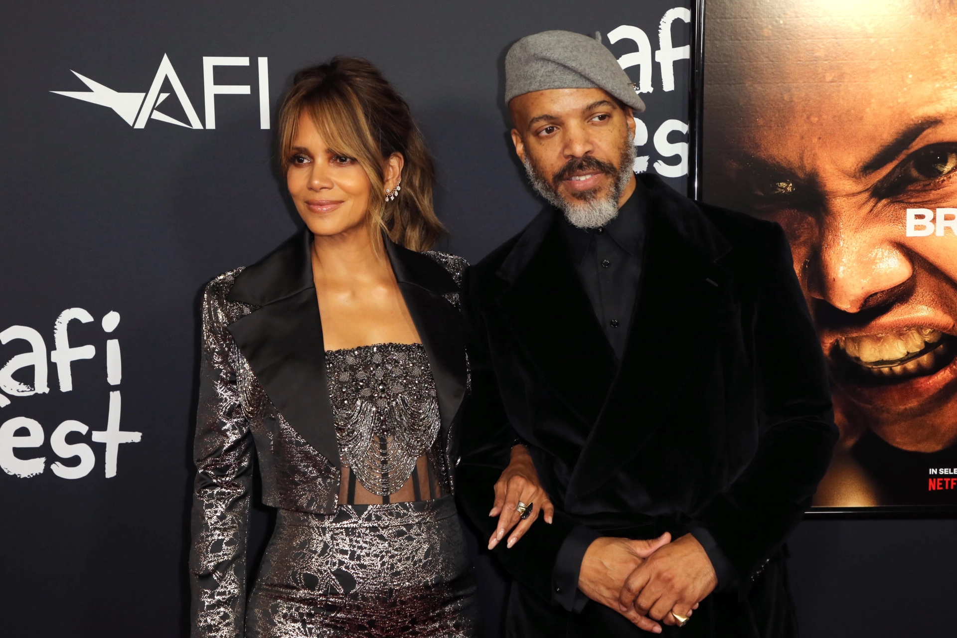 Halle Berry and Van Hunt at an event for Bruised (2020)