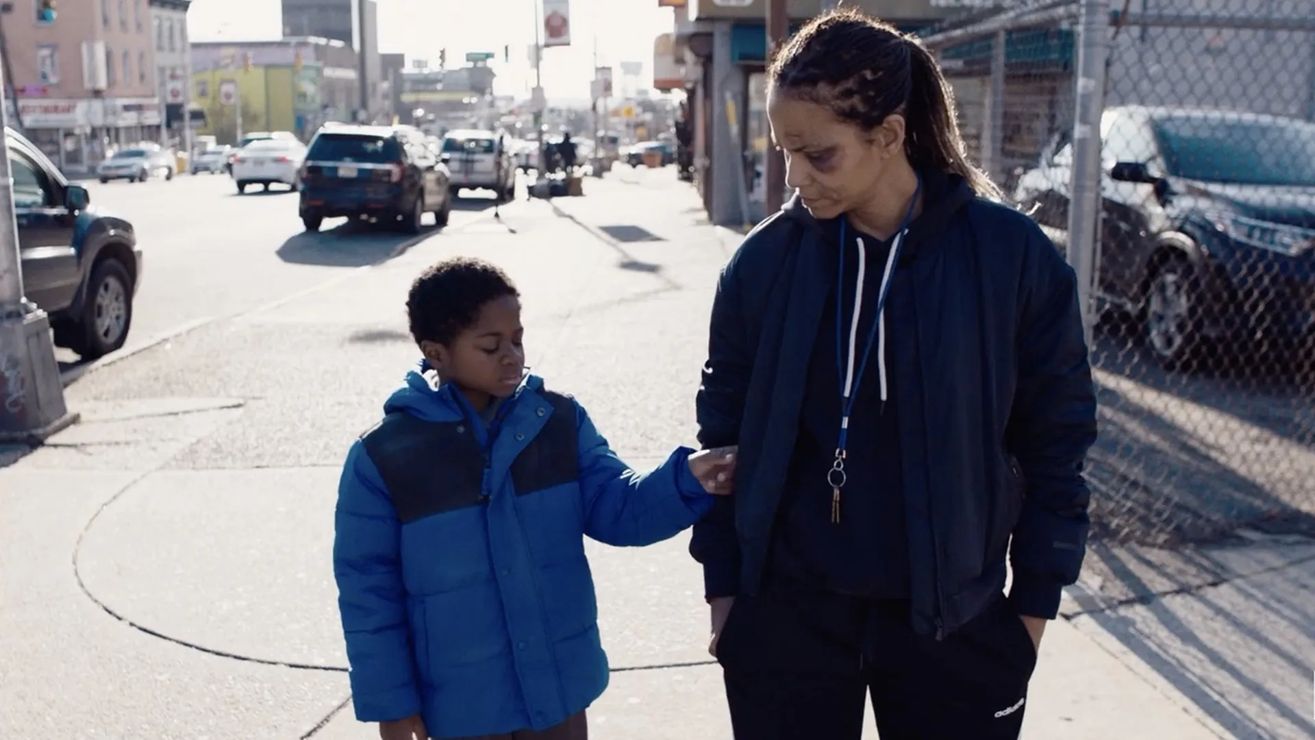 Halle Berry and Danny Boyd Jr. in Bruised (2020)