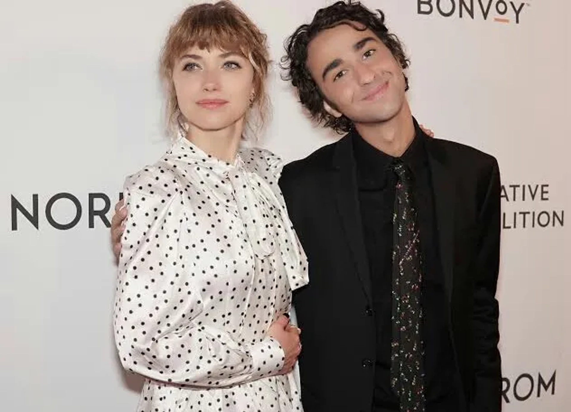 Imogen Poots and Alex Wolff at an event for Castle in the Ground (2019)